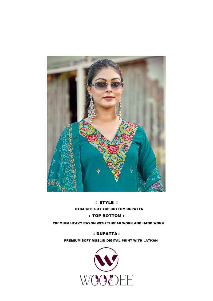 Woodee Rutavi Rayon Kurti Combo 6 pcs Catalogue