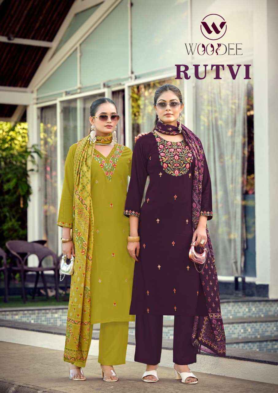 Woodee Rutavi Rayon Kurti Combo 6 pcs Catalogue