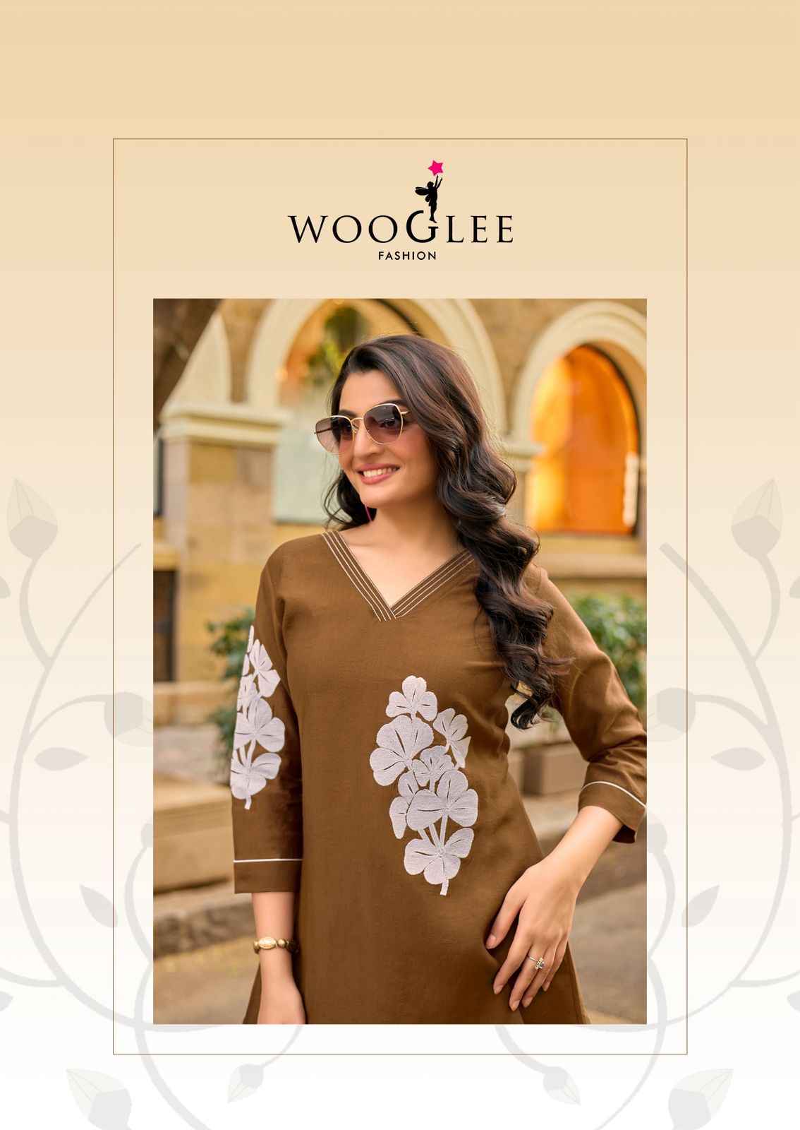 Wooglee Livonia Viscose Weaving Co ord Set 5 pcs Catalogue