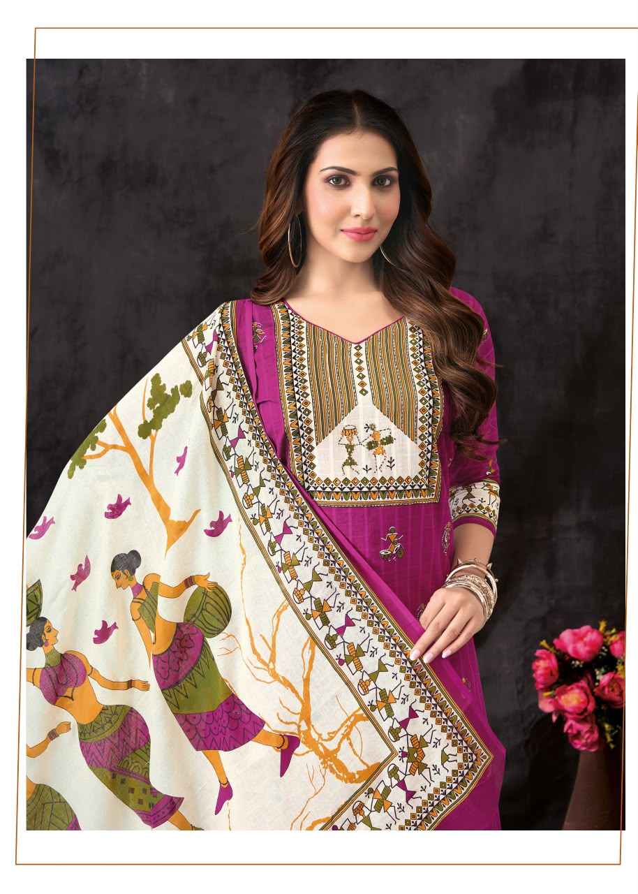 Aarvi Fashion Warli Vol 1 Radymade Cotton Dress 8 pcs Catalogue