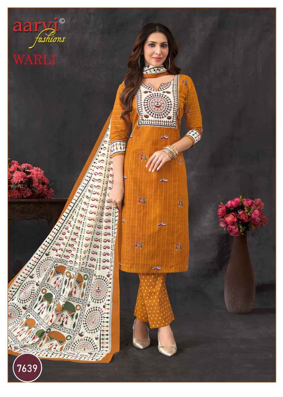 Aarvi Fashion Warli Vol 1 Radymade Cotton Dress 8 pcs Catalogue