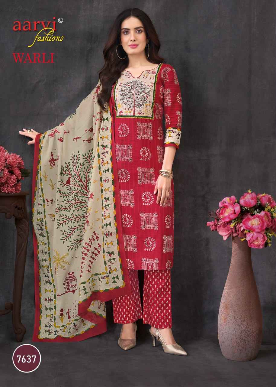 Aarvi Fashion Warli Vol 1 Radymade Cotton Dress 8 pcs Catalogue