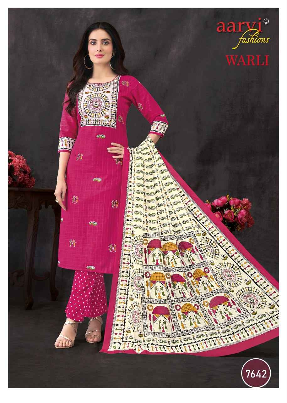 Aarvi Fashion Warli Vol 1 Radymade Cotton Dress 8 pcs Catalogue