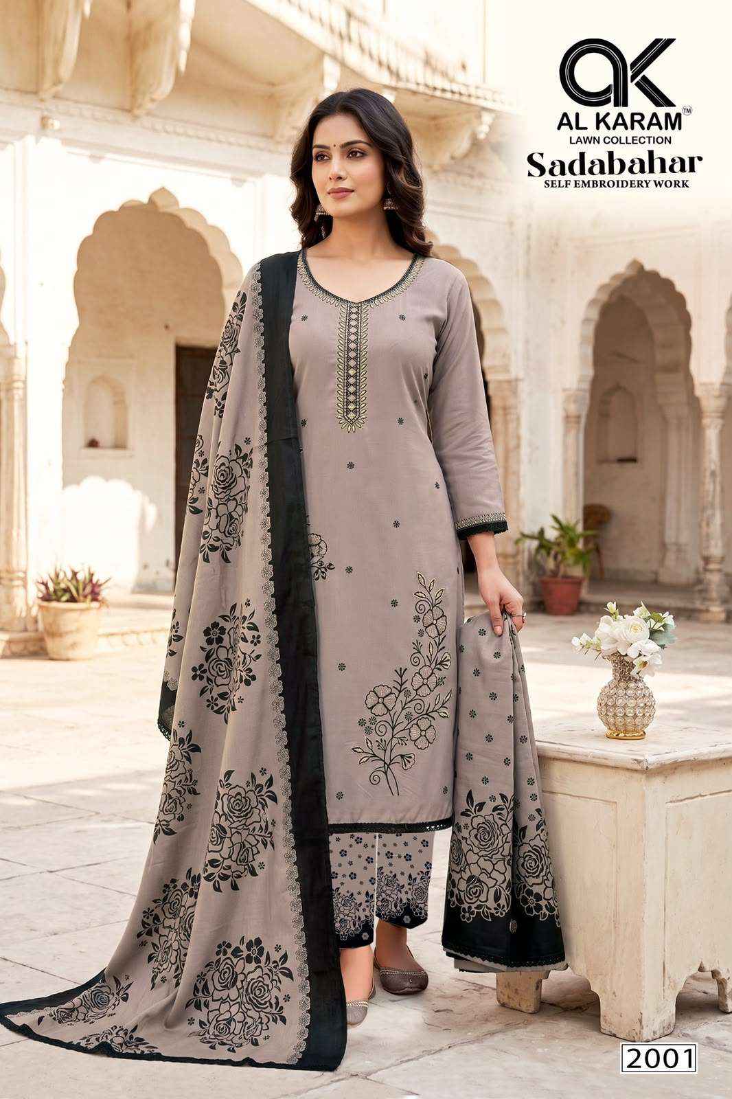 Al Karam Sadabahar Vol 2 Rayon Dress Material 5 pcs Catalogue