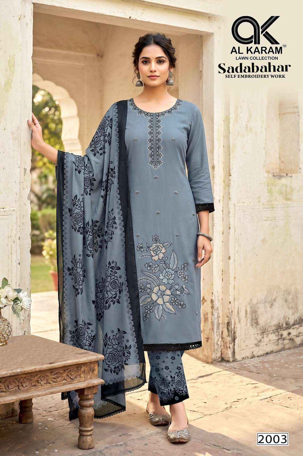 Al Karam Sadabahar Vol 2 Rayon Dress Material 5 pcs Catalogue
