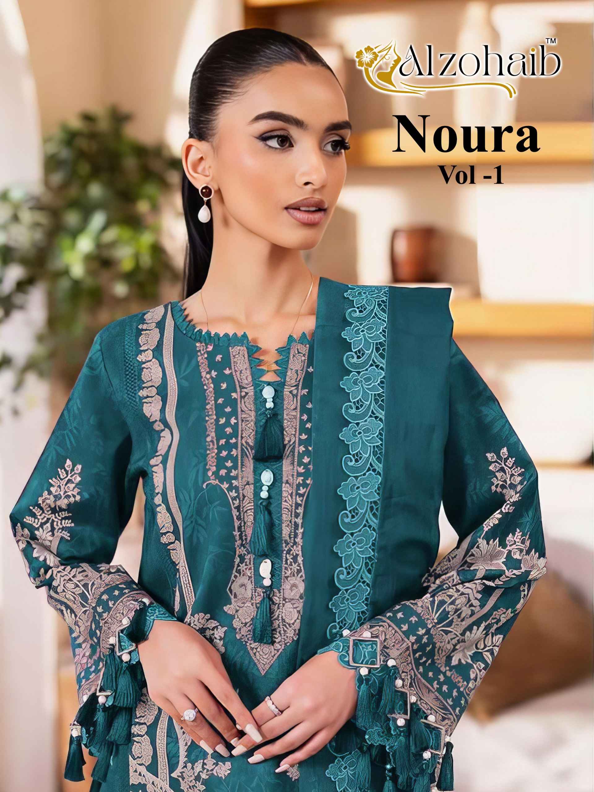 Al Zohaib Noura Vol 1 Cotton Dress Material 4 pcs Catalogue