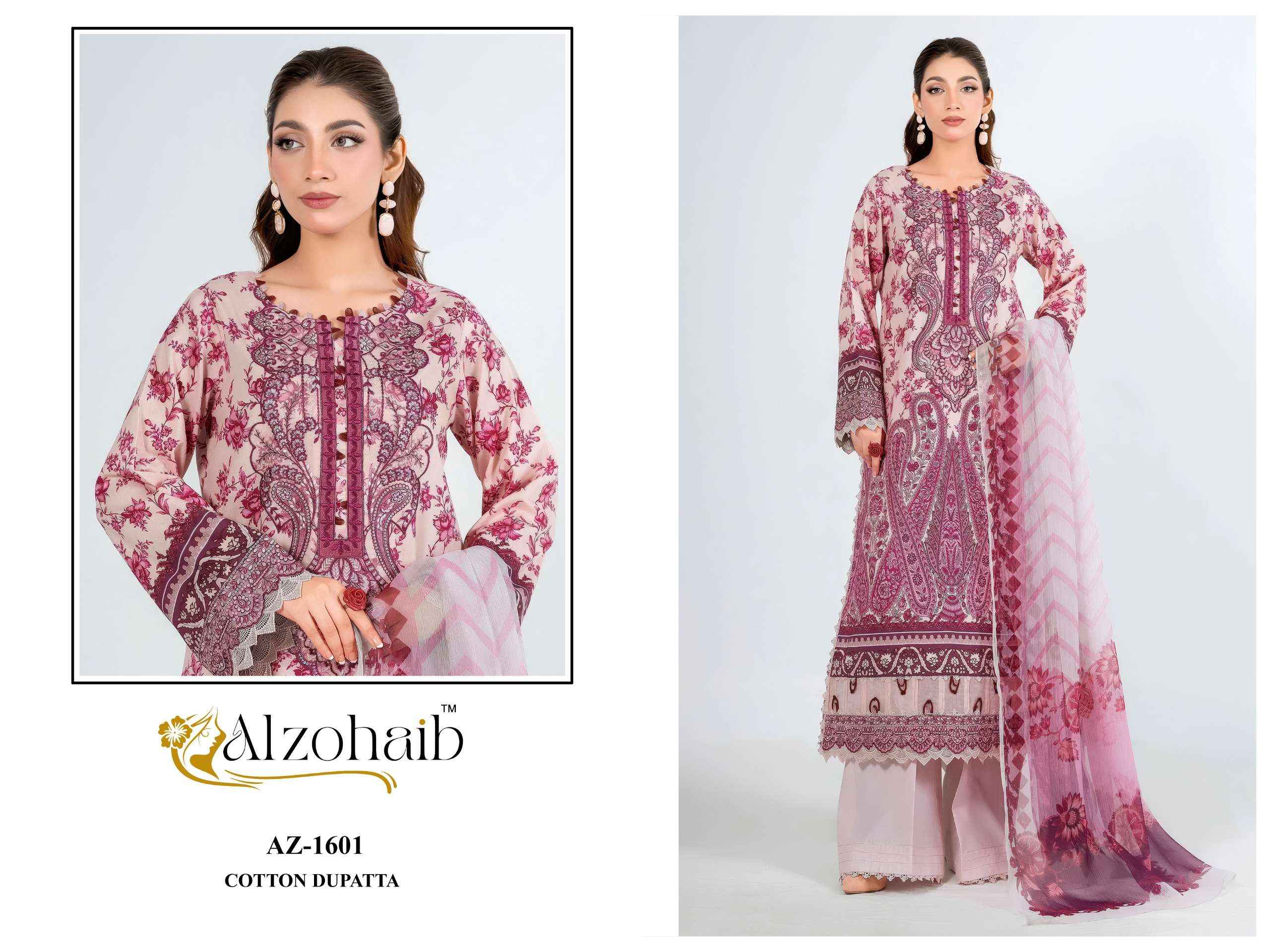 Al Zohaib Noura Vol 2 Cotton Dress Material 4 pcs Catalogue