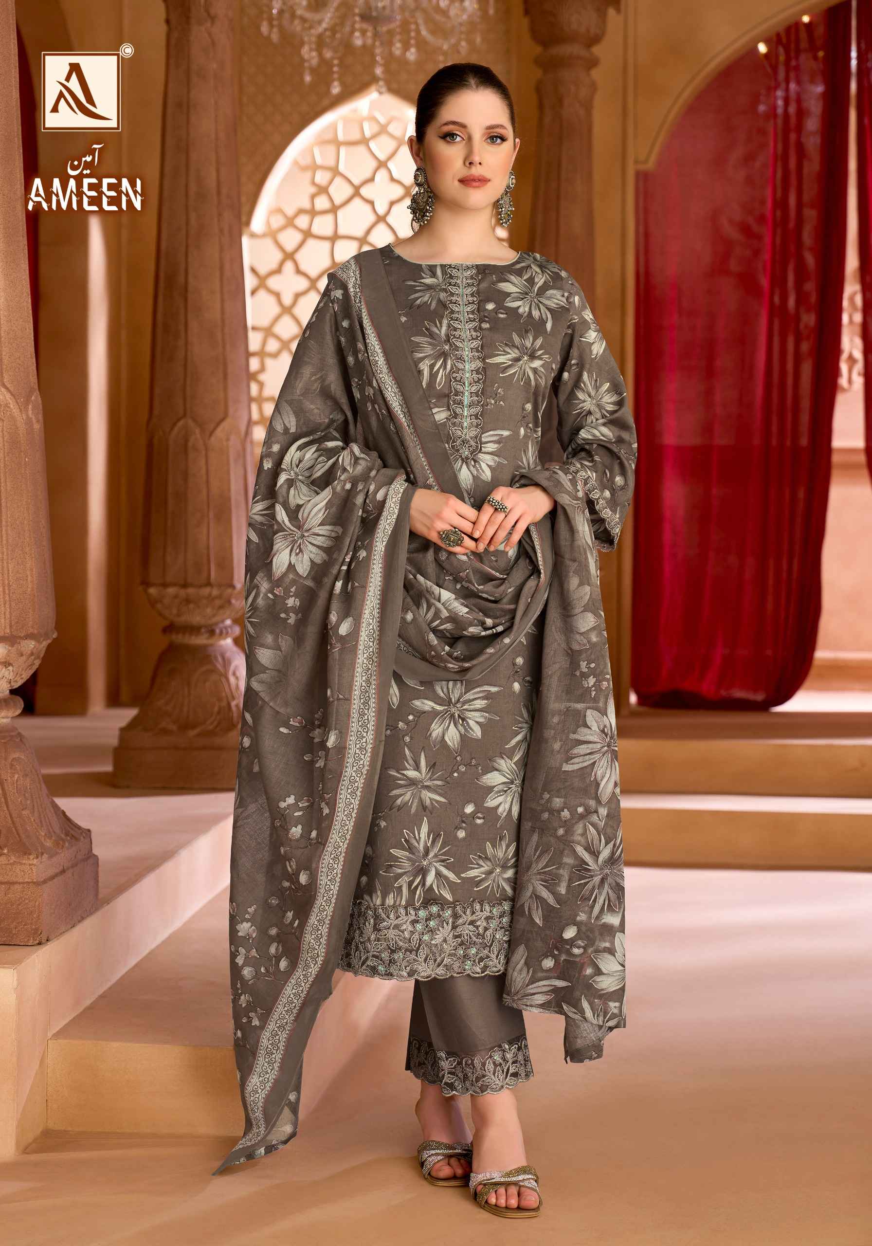 Alok Ameen Zam Cotton Dress Material 6 pcs Catalogue