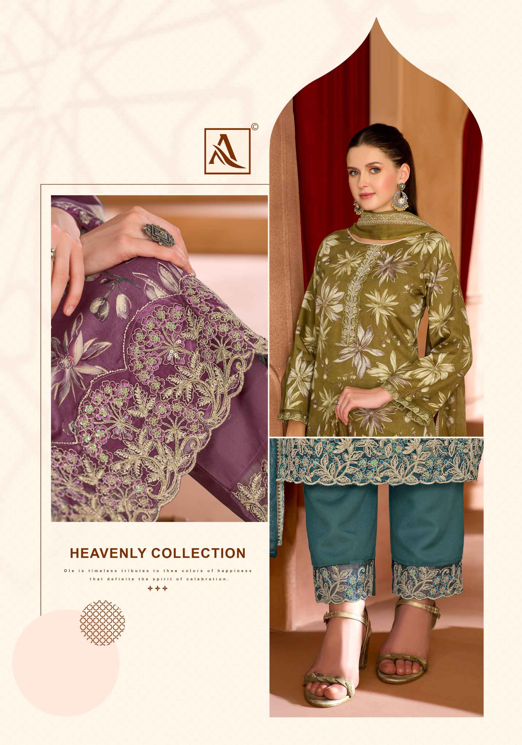 Alok Ameen Zam Cotton Dress Material 6 pcs Catalogue