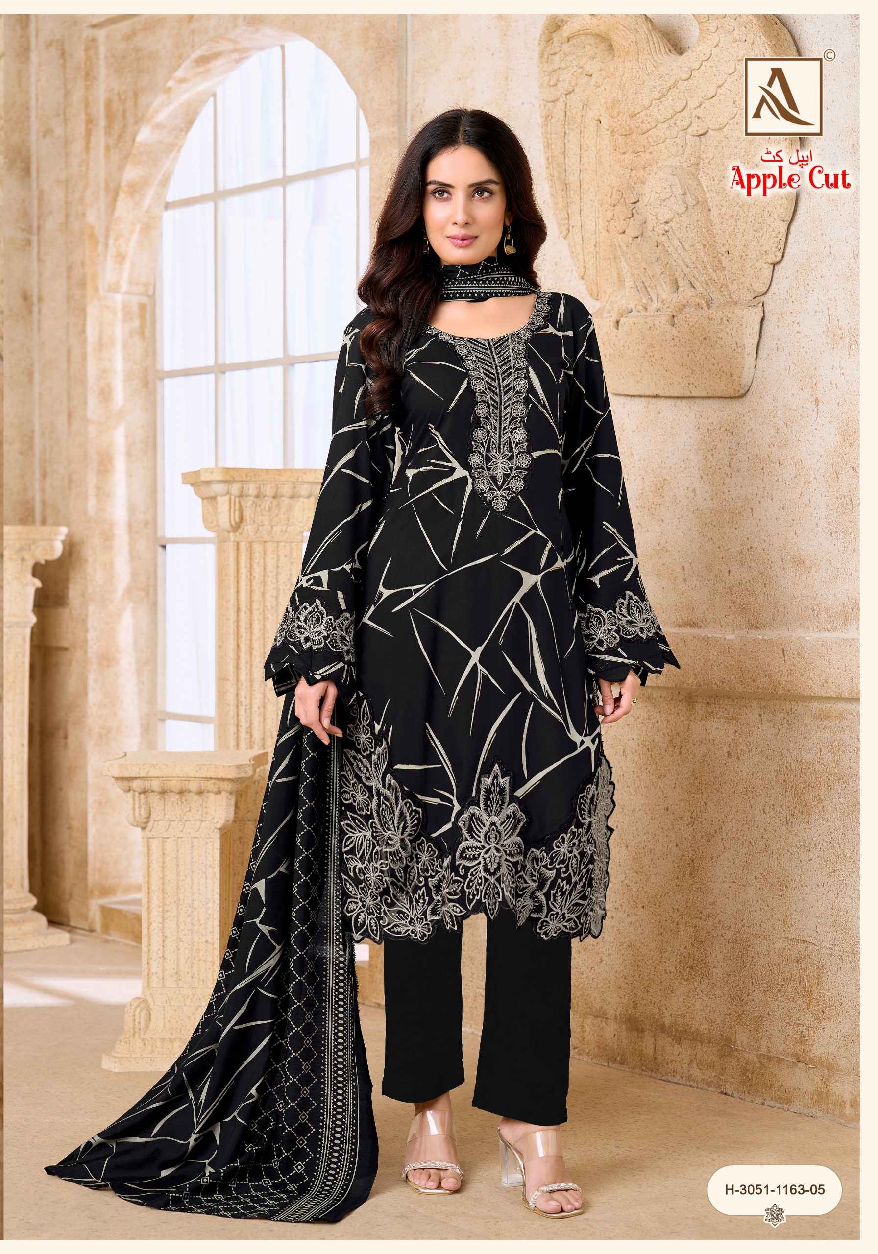 Alok Apple Cut Viscose Reyon Dress Material 6 pcs Catalogue