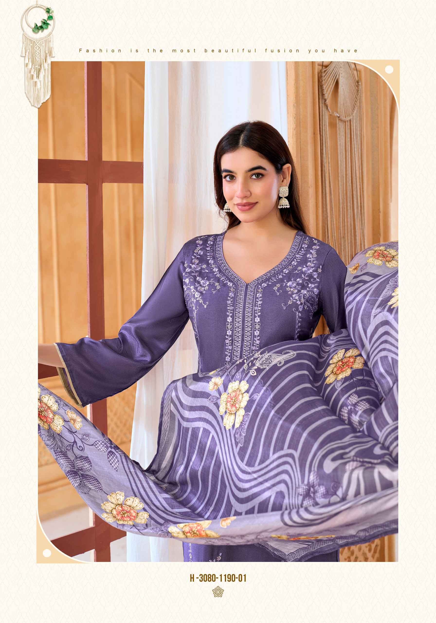 Alok Desi Girl Edition 6 Viscose Maslin Dress Material 4 pcs Catalogue