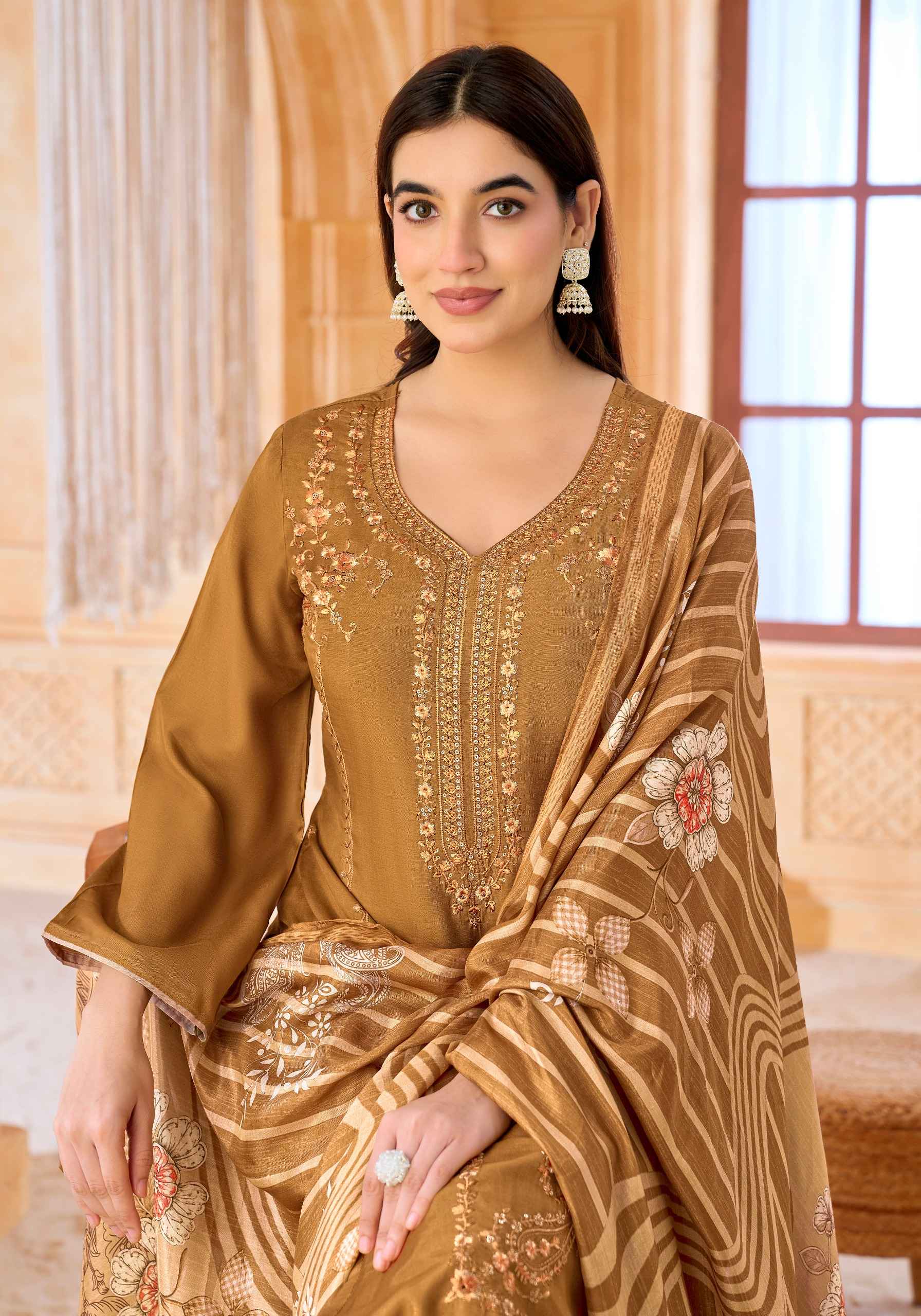 Alok Desi Girl Edition 6 Viscose Maslin Dress Material 4 pcs Catalogue