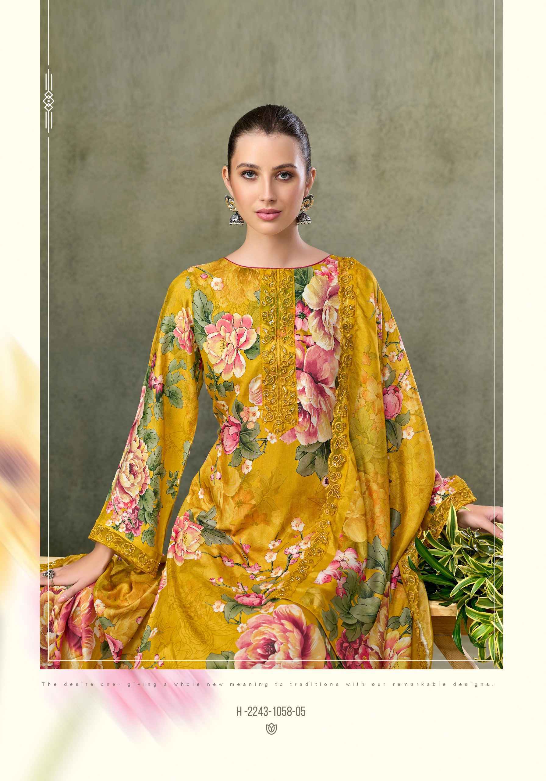 Alok Fariha Edition 7 Muslin Dress Material 8 pcs Catalogue