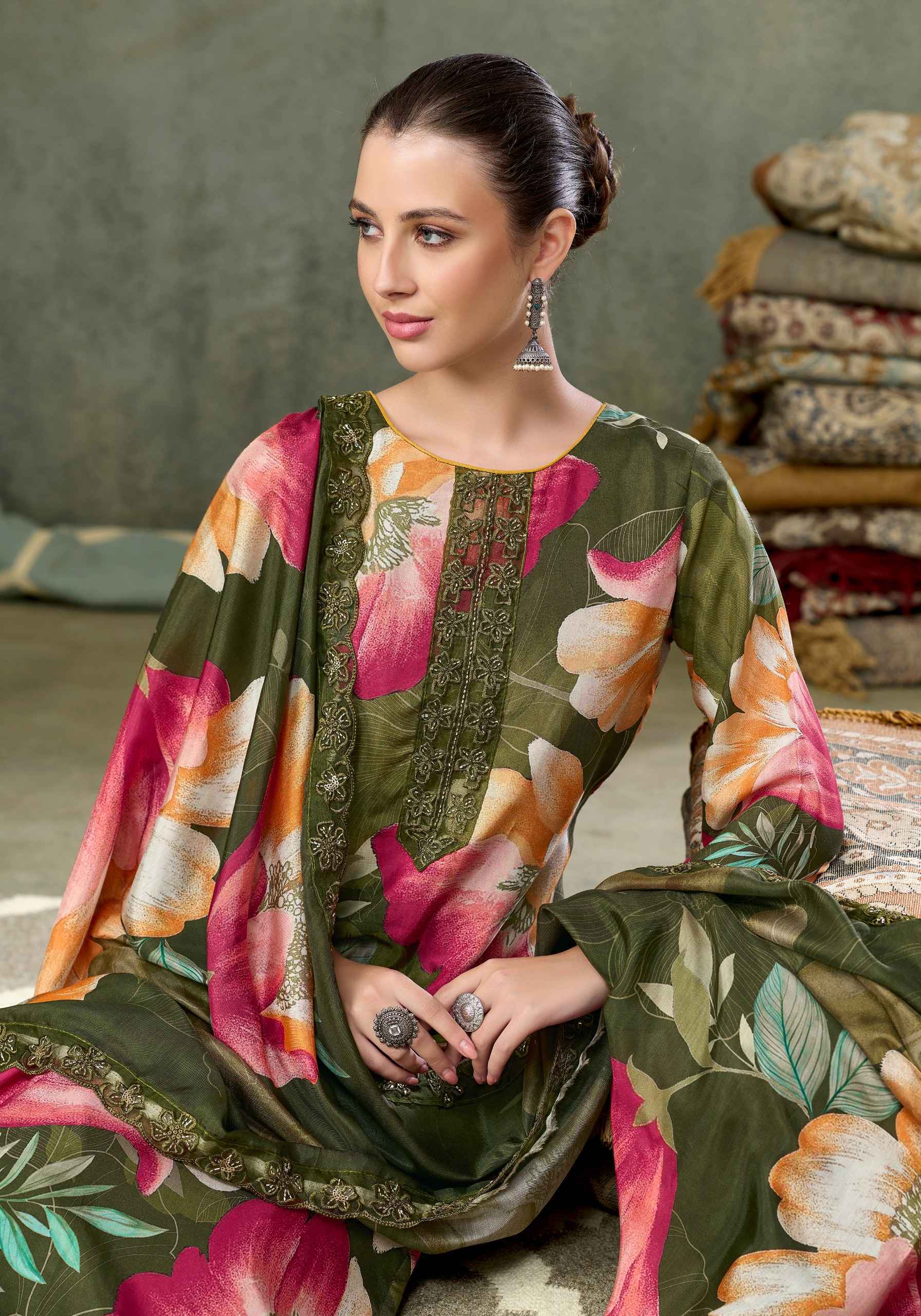 Alok Fariha Edition 7 Muslin Dress Material 8 pcs Catalogue