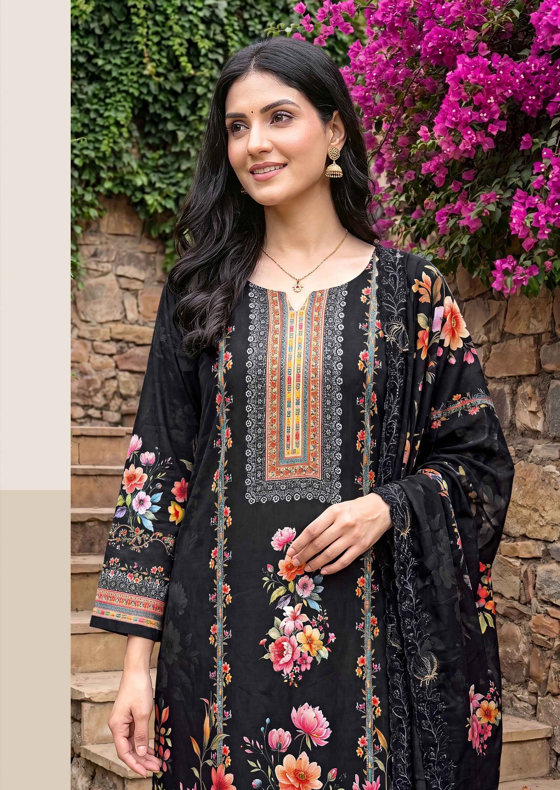 Alok Florenza Viscose Maslin Dress Material 6 pcs Catalogue
