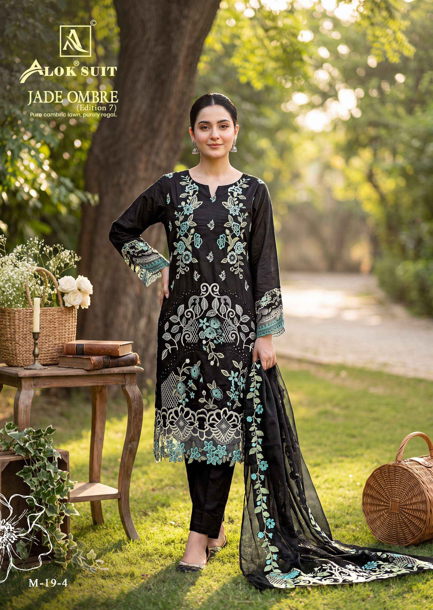 Alok Jade Ombre Edition 7 Lawn Cotton Dress Material 6 pcs Catalogue
