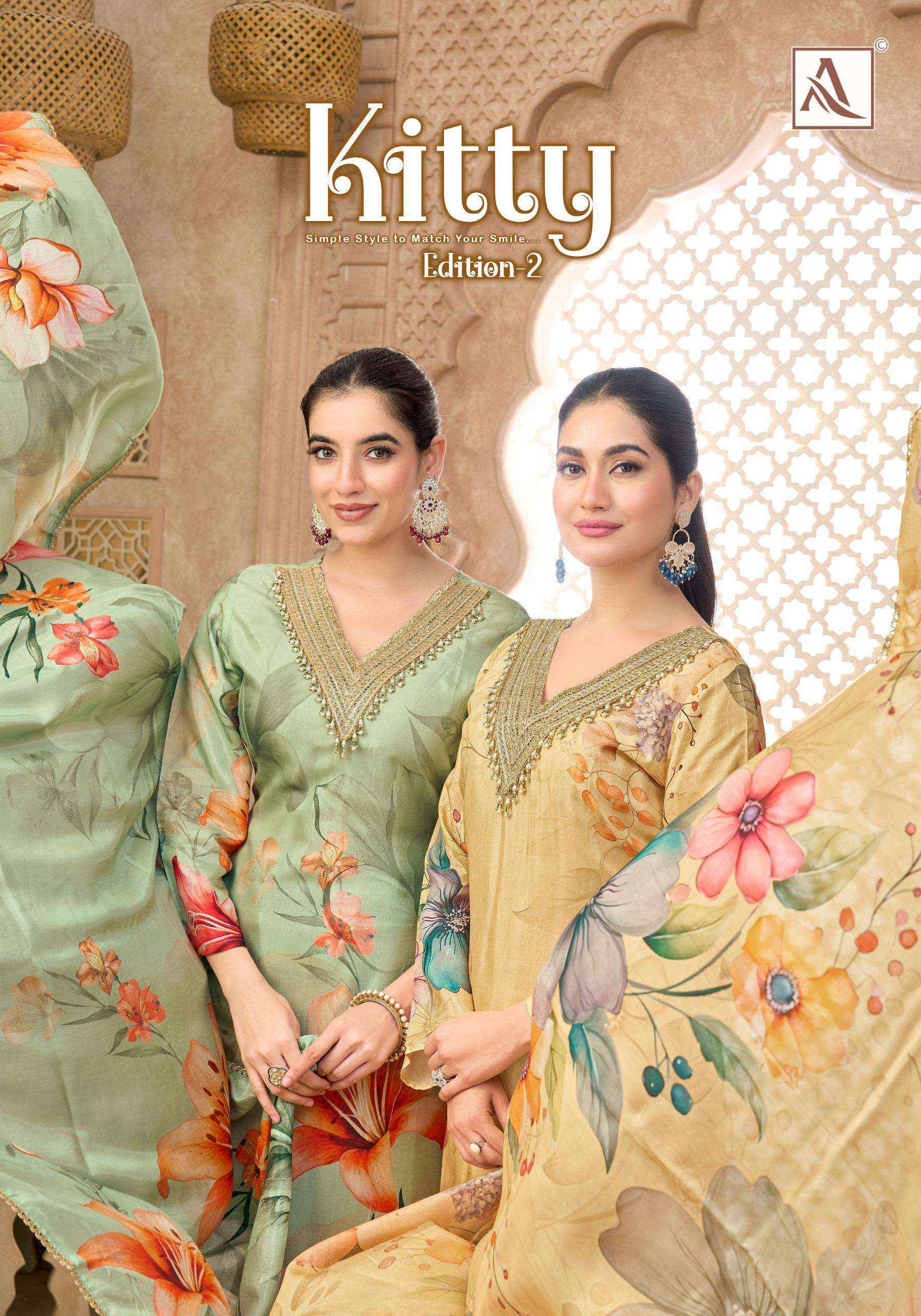 Alok Kitty Edition 2 Viscose Dress Material 6 pcs Catalogue