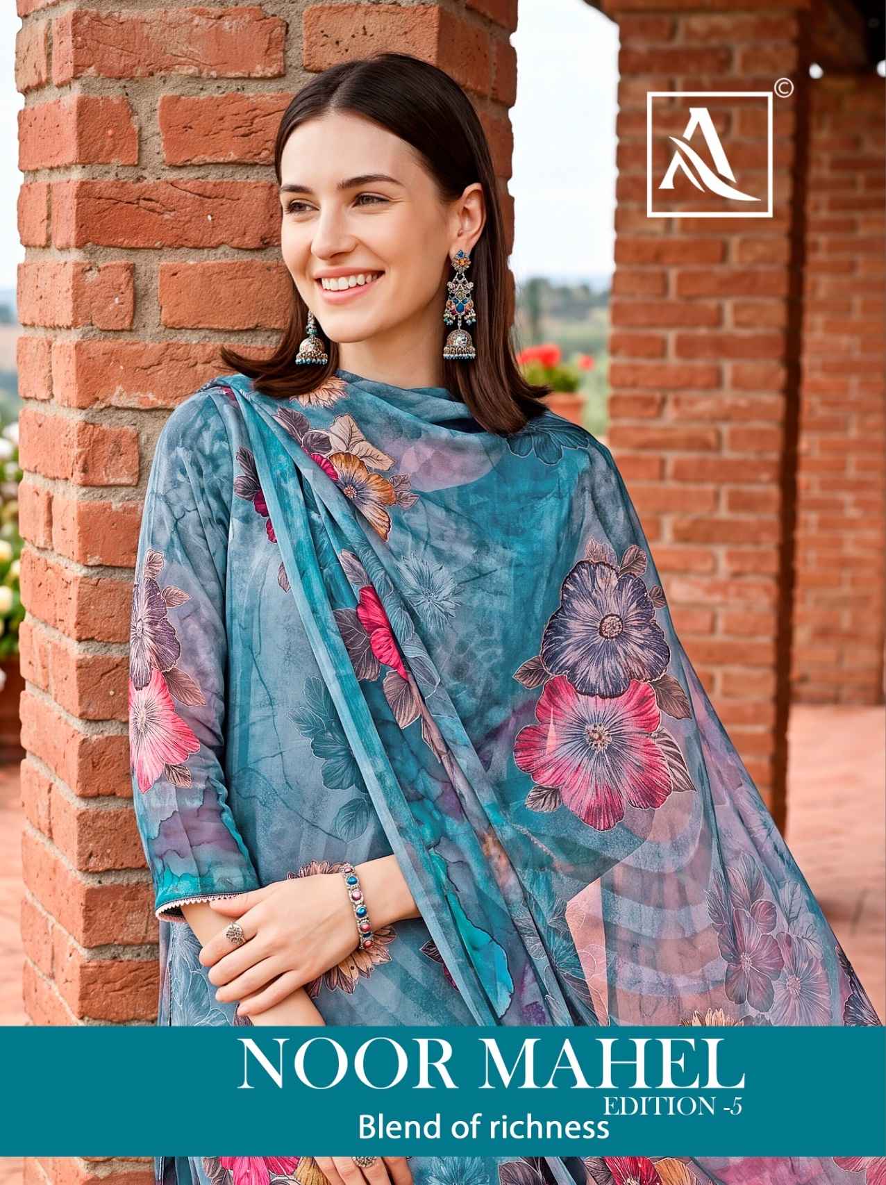 Alok Noor Mahel Edition 5 Viscose Dress Material 4 pcs Catalogue