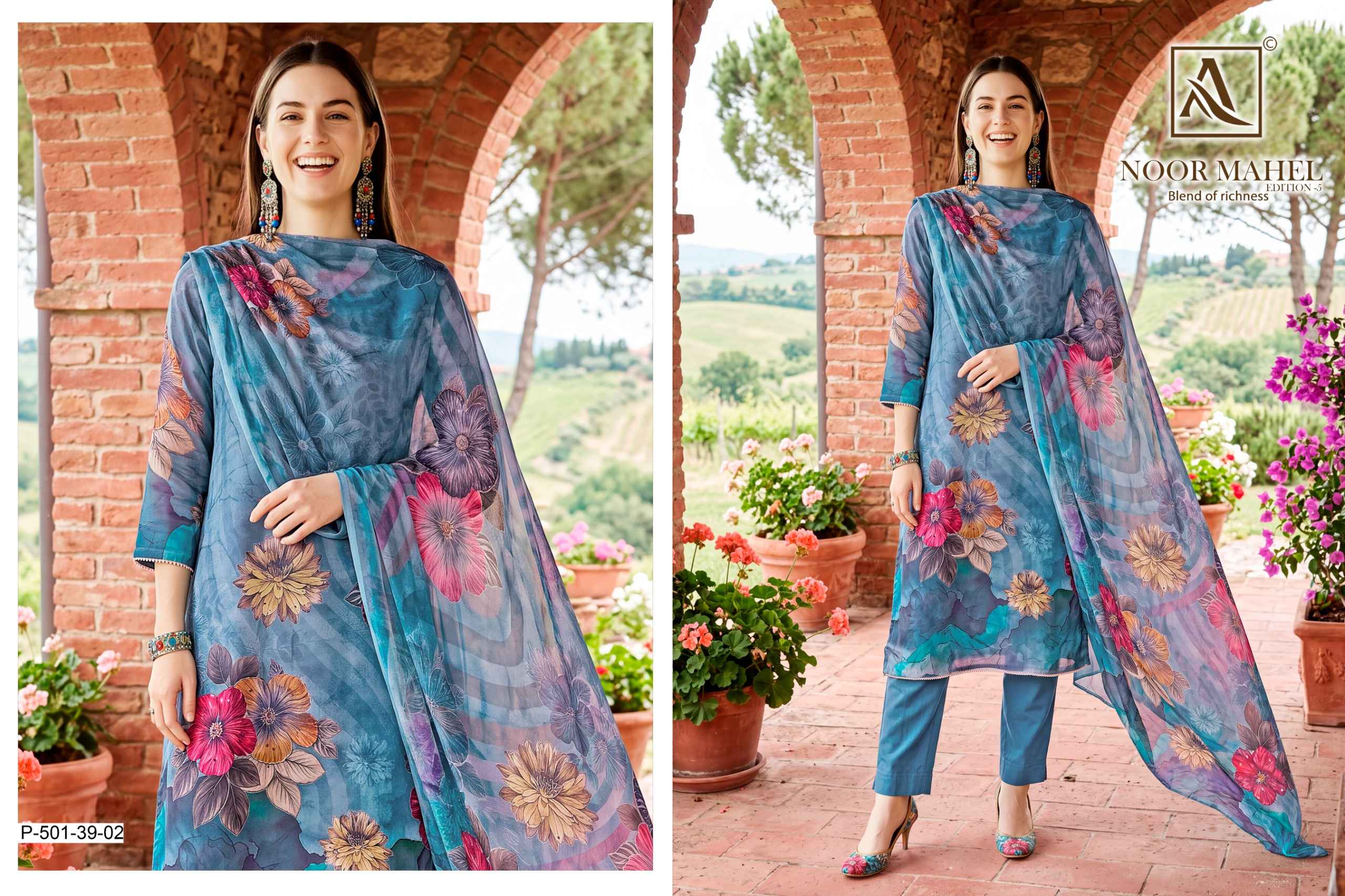 Alok Noor Mahel Edition 5 Viscose Dress Material 4 pcs Catalogue