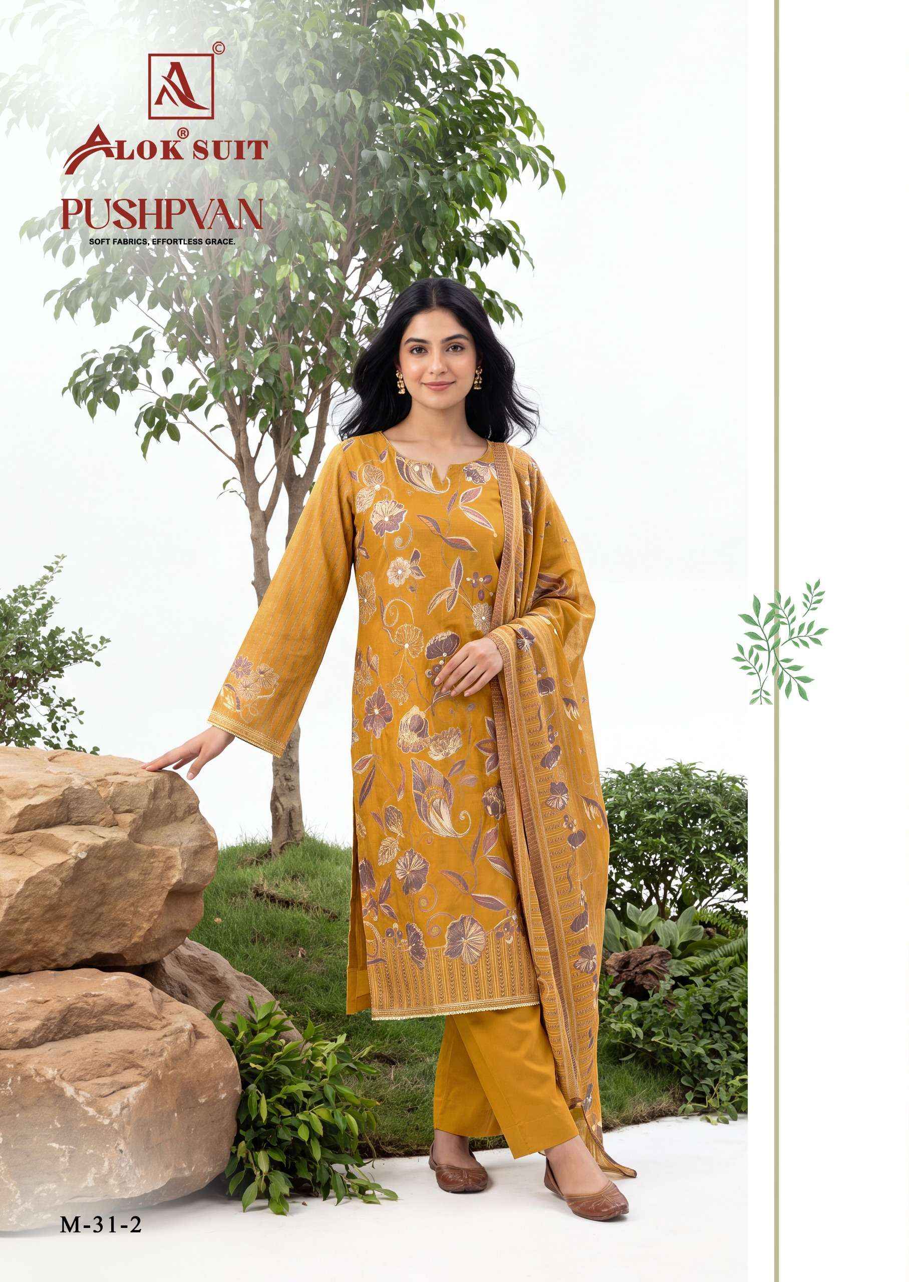 Alok Pushpvan Modal Dress Material 6 pcs Catalogue