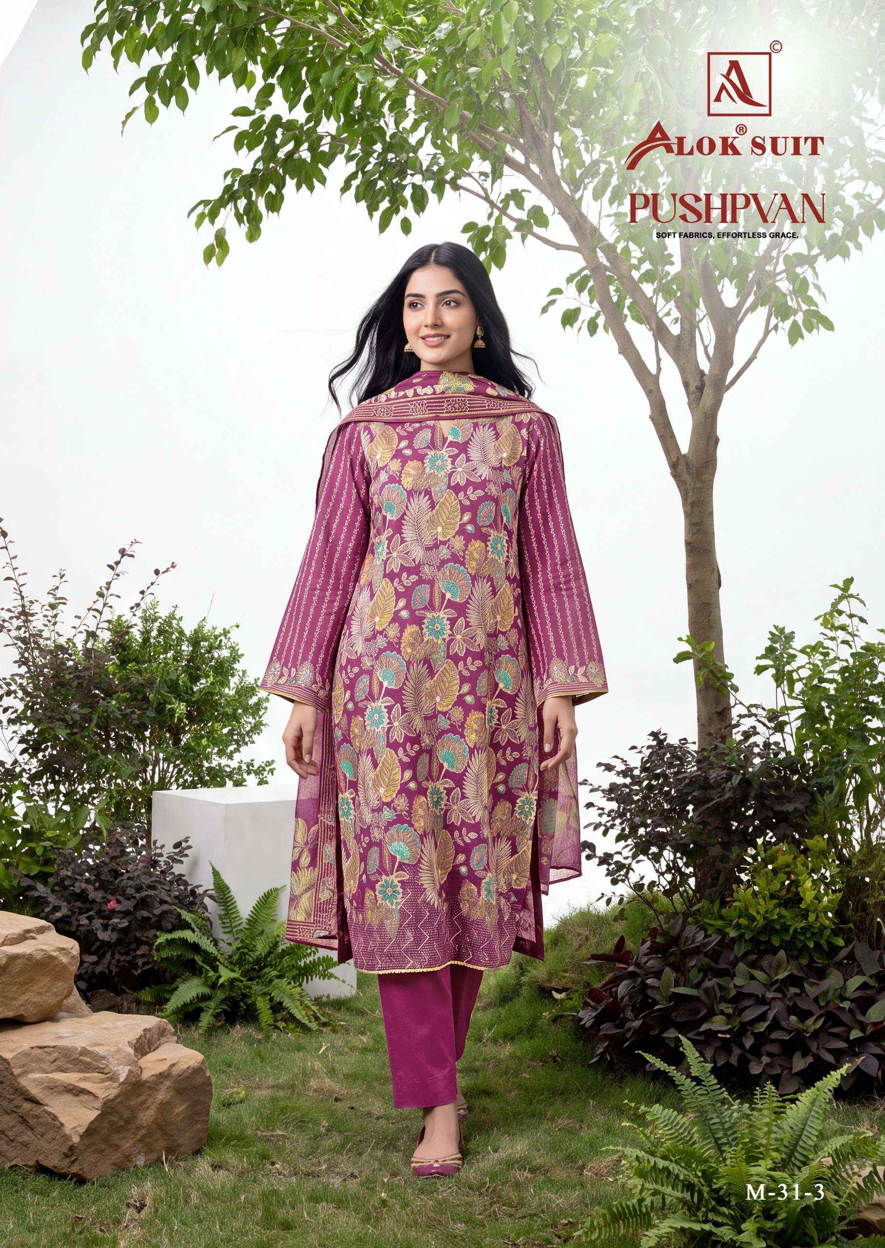 Alok Pushpvan Modal Dress Material 6 pcs Catalogue