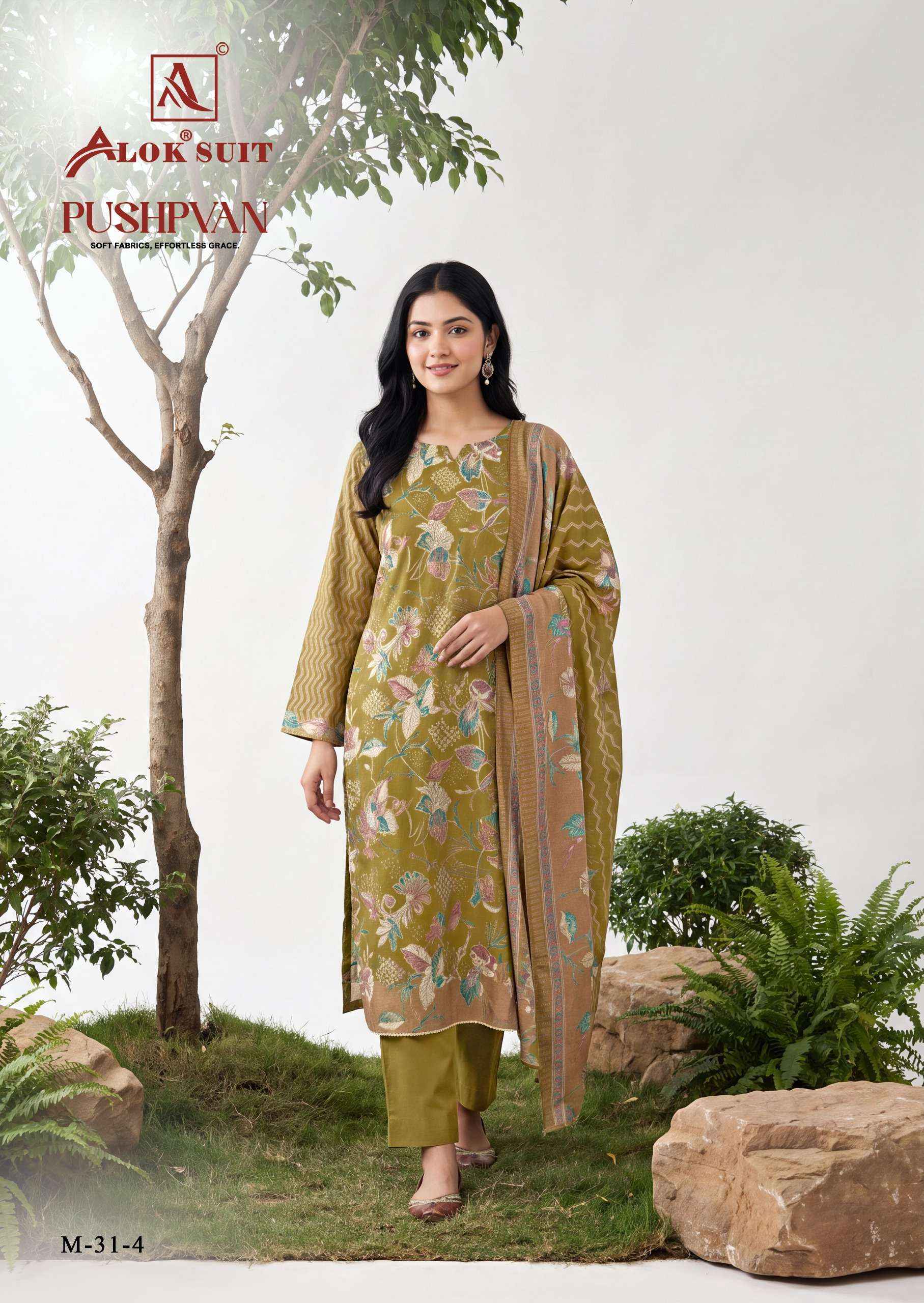 Alok Pushpvan Modal Dress Material 6 pcs Catalogue