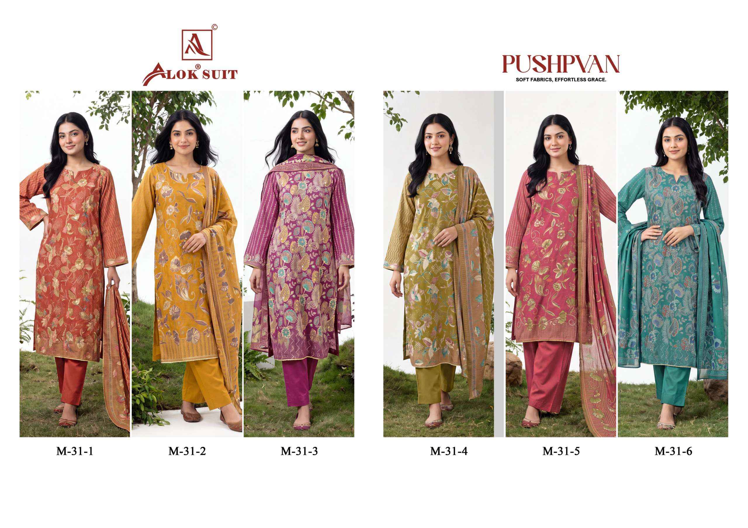 Alok Pushpvan Modal Dress Material 6 pcs Catalogue