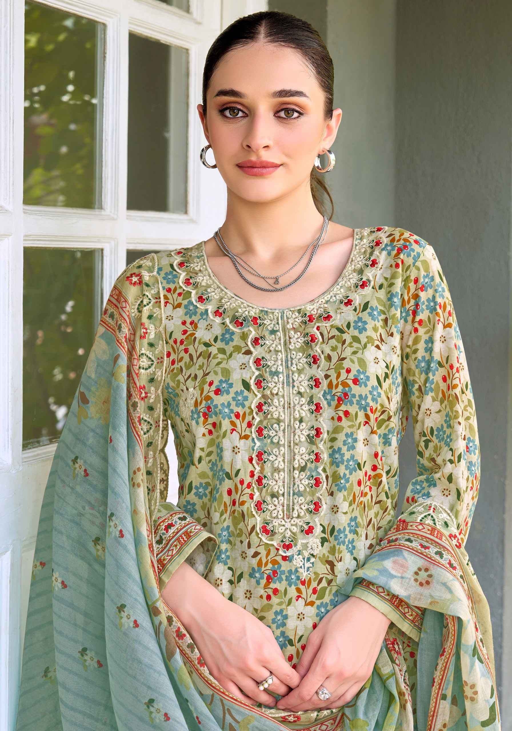 Alok Rabia Butt Cambric Cotton Dress Material 8 pcs Catalogue