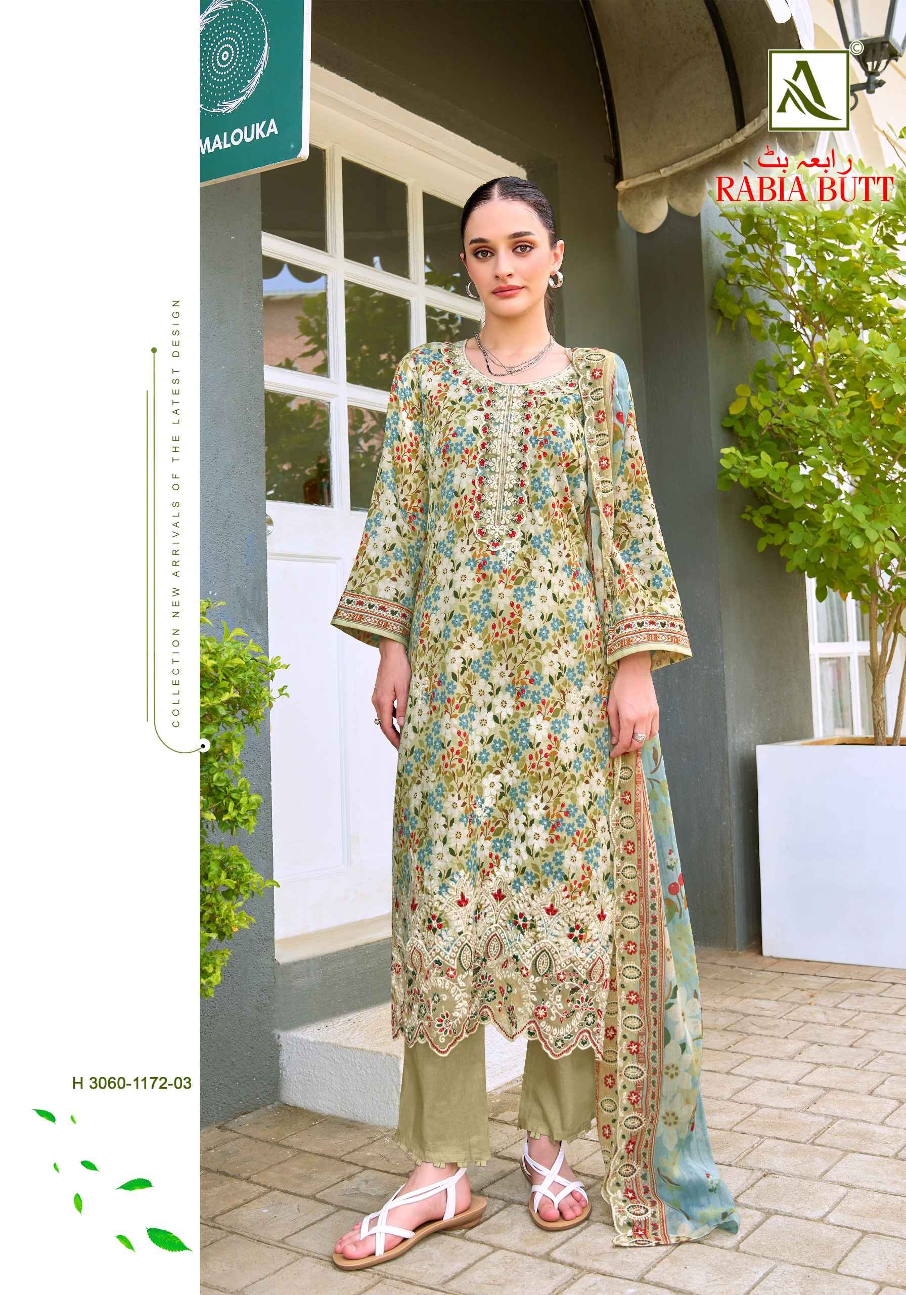 Alok Rabia Butt Cambric Cotton Dress Material 8 pcs Catalogue