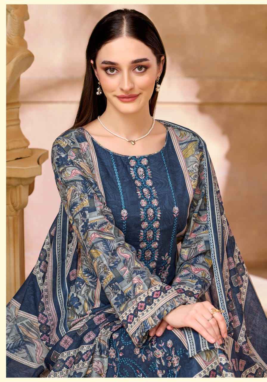 Alok Rihaana Edition 22 Cambric Cotton Dress Material 6 pcs Catalogue