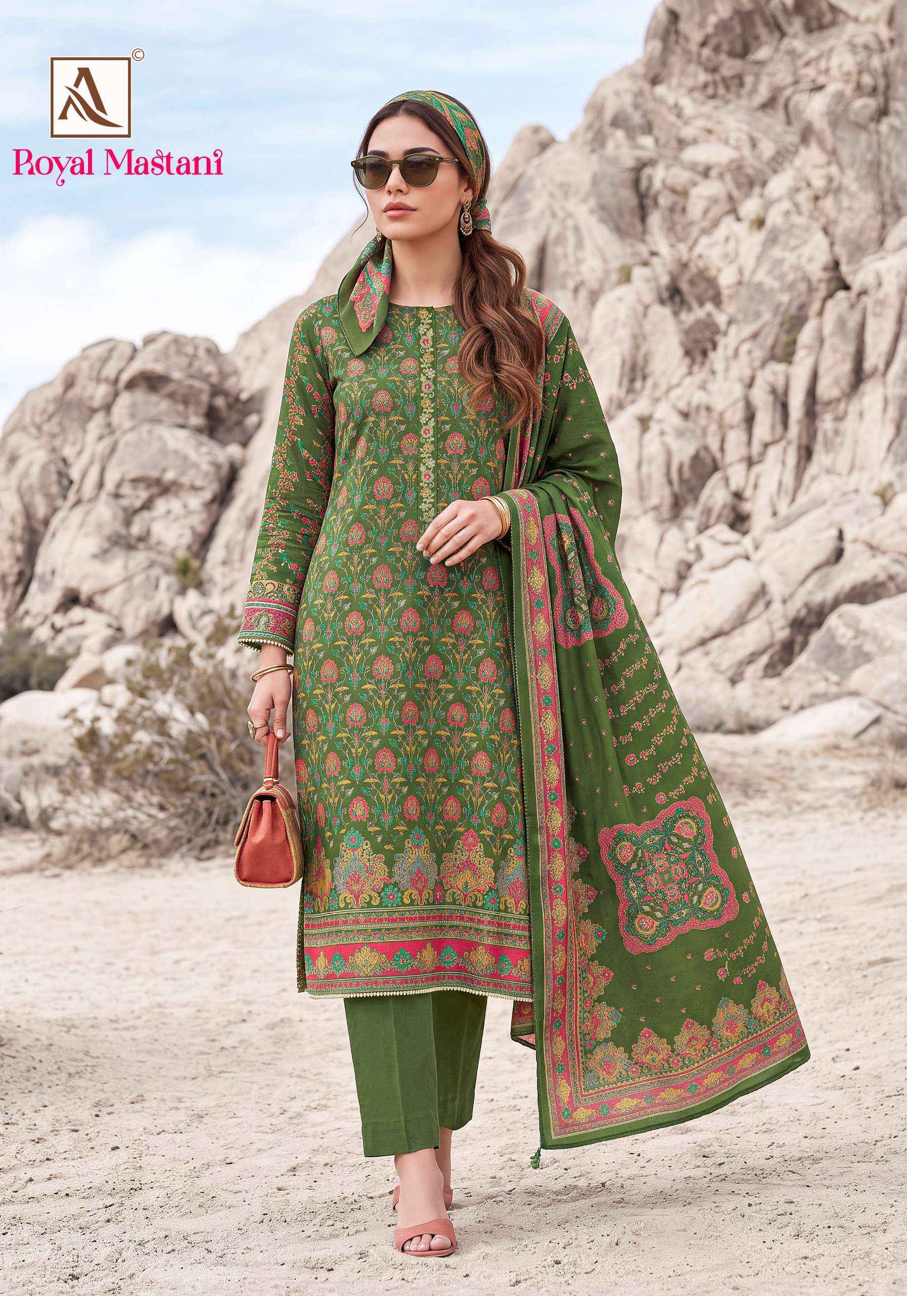 Alok Royal Mastani Viscose Dress Material 6 pcs Catalogue