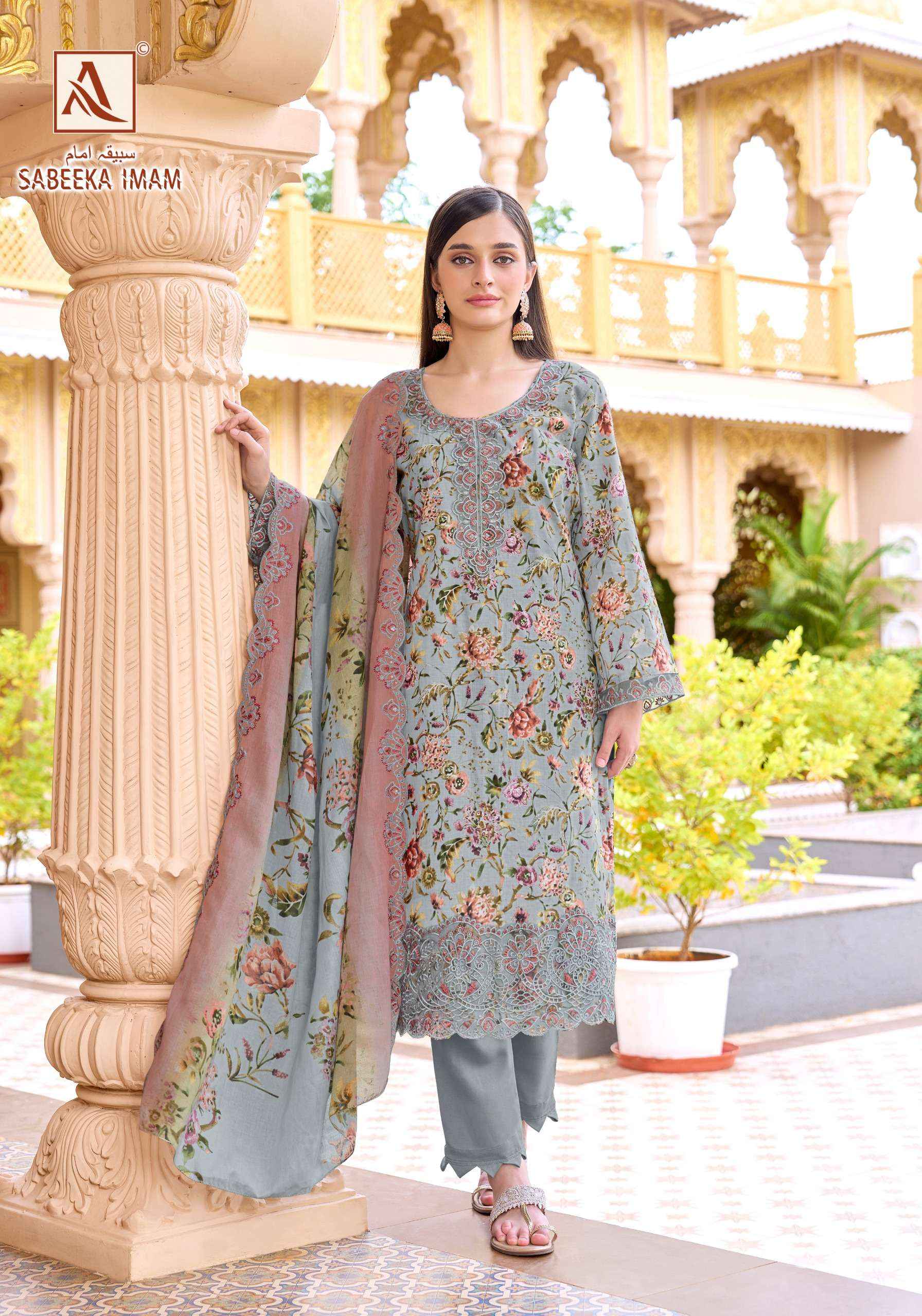 Alok Sabeeka Imam Cambric Cotton Dress Material 8 pcs Catalogue