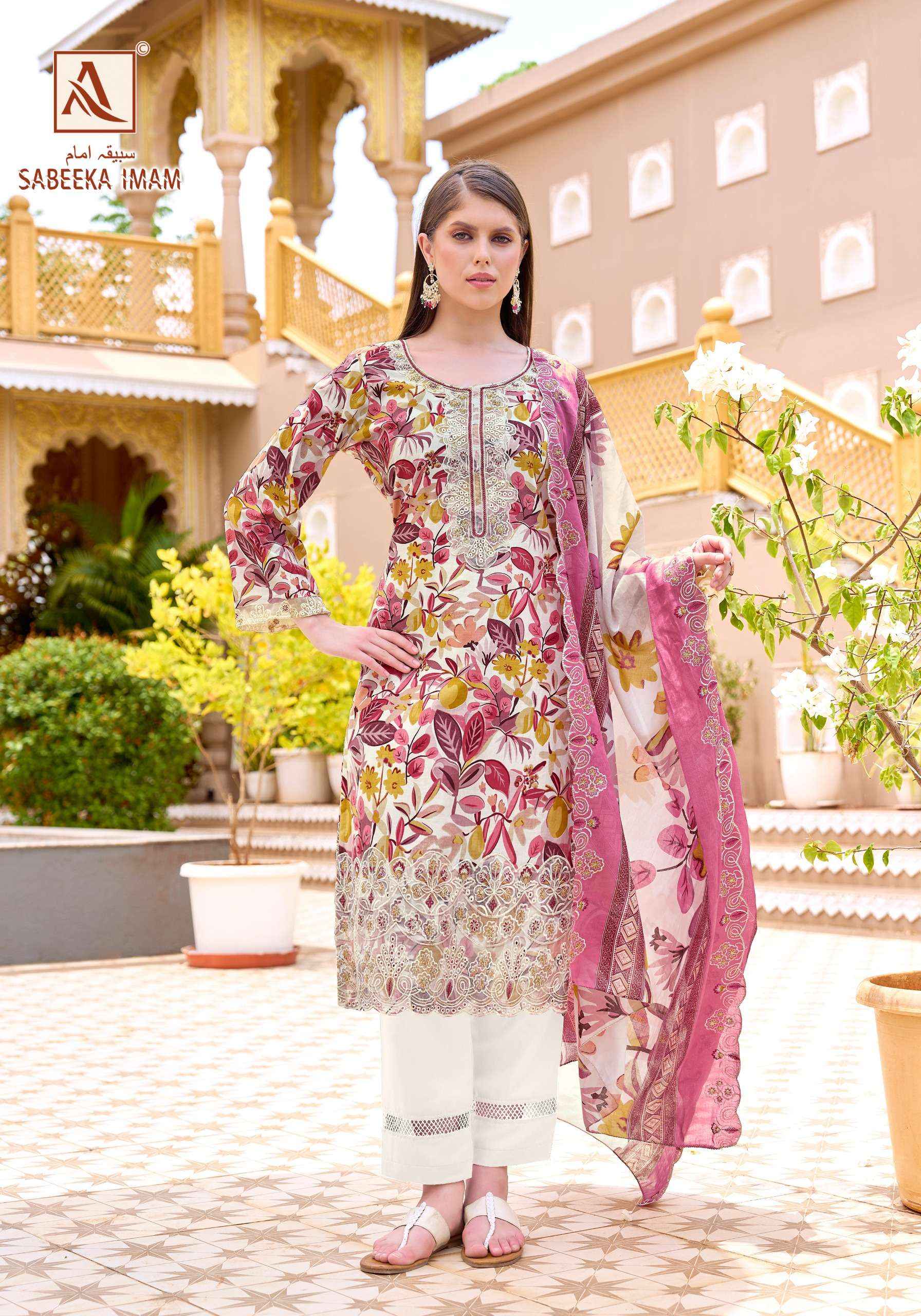 Alok Sabeeka Imam Cambric Cotton Dress Material 8 pcs Catalogue