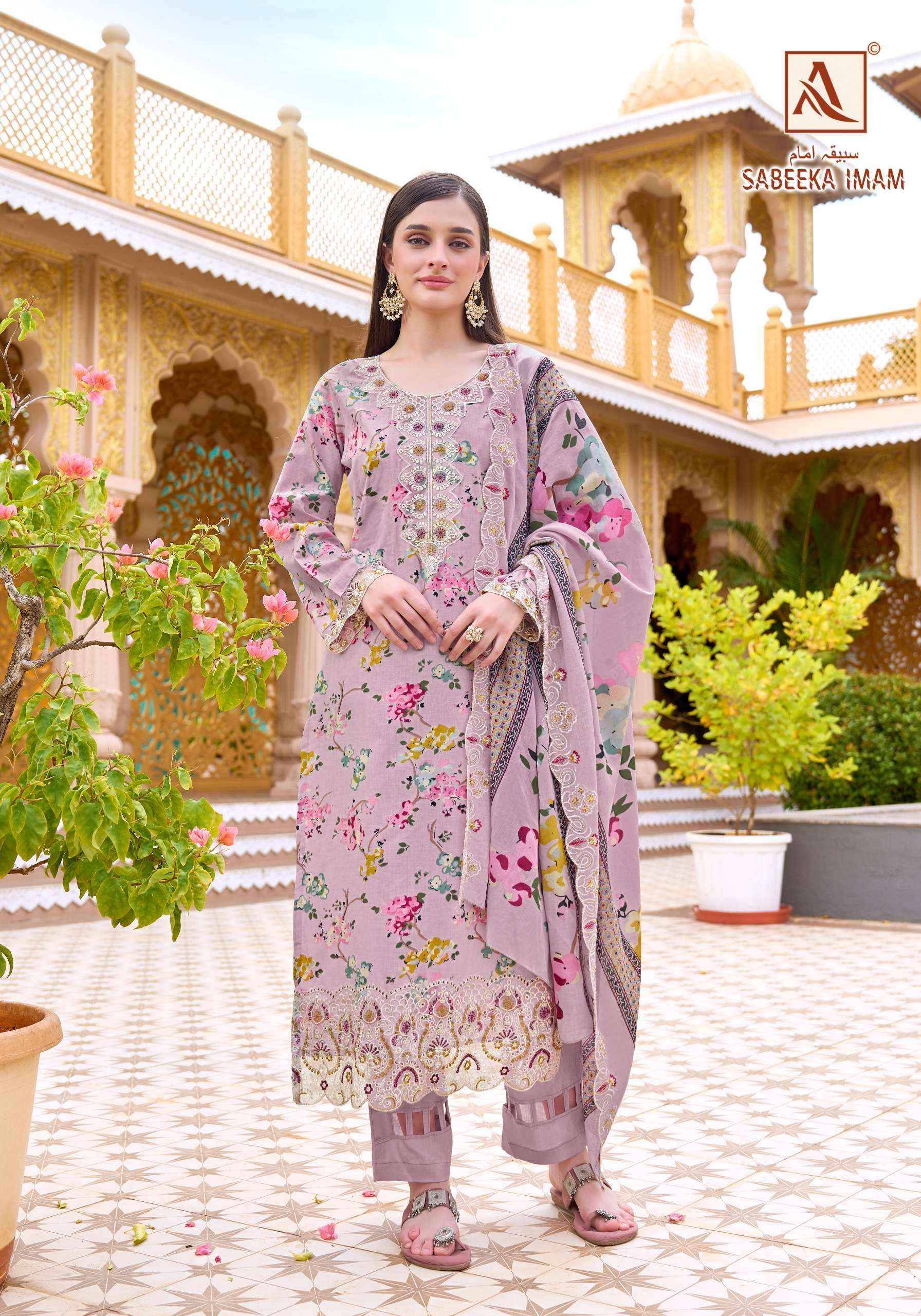 Alok Sabeeka Imam Cambric Cotton Dress Material 8 pcs Catalogue