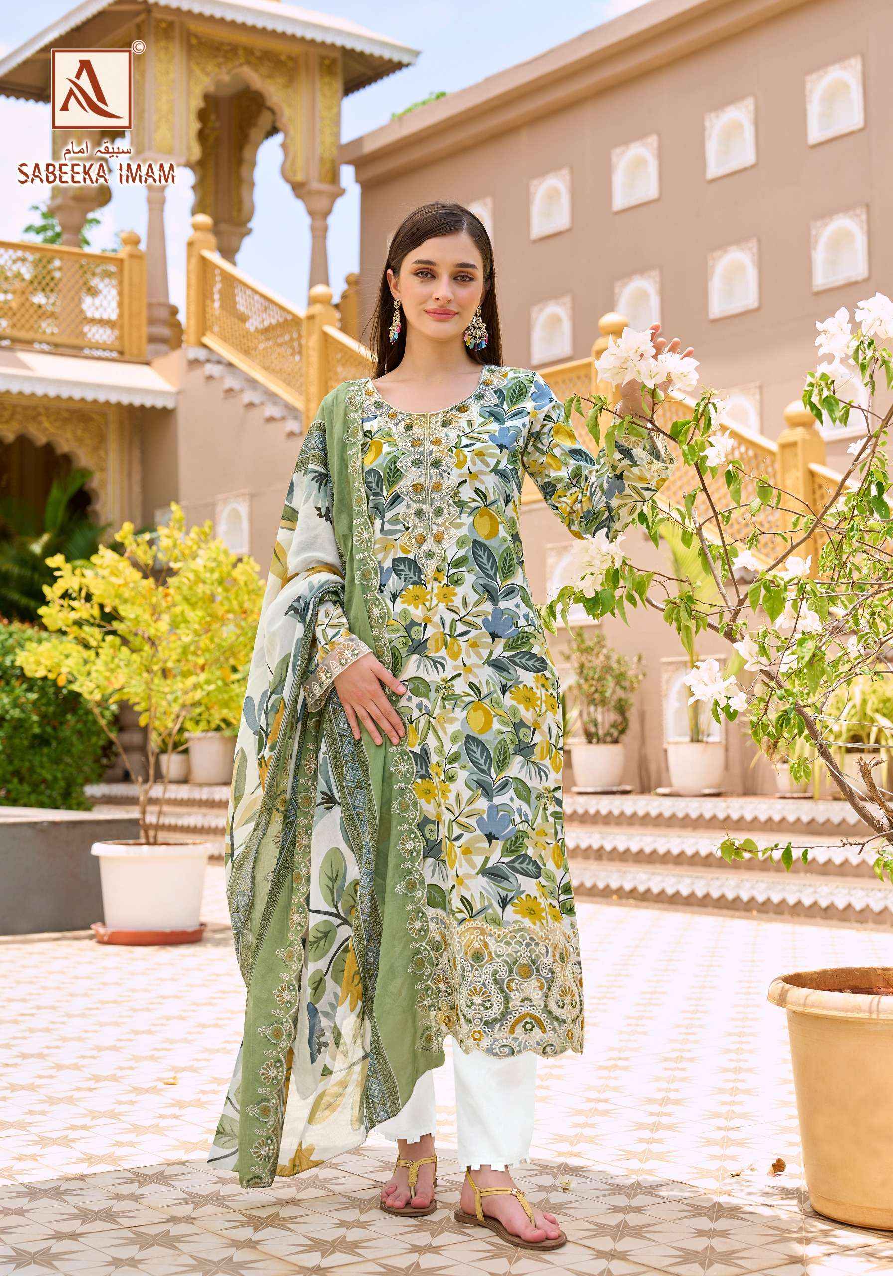 Alok Sabeeka Imam Cambric Cotton Dress Material 8 pcs Catalogue