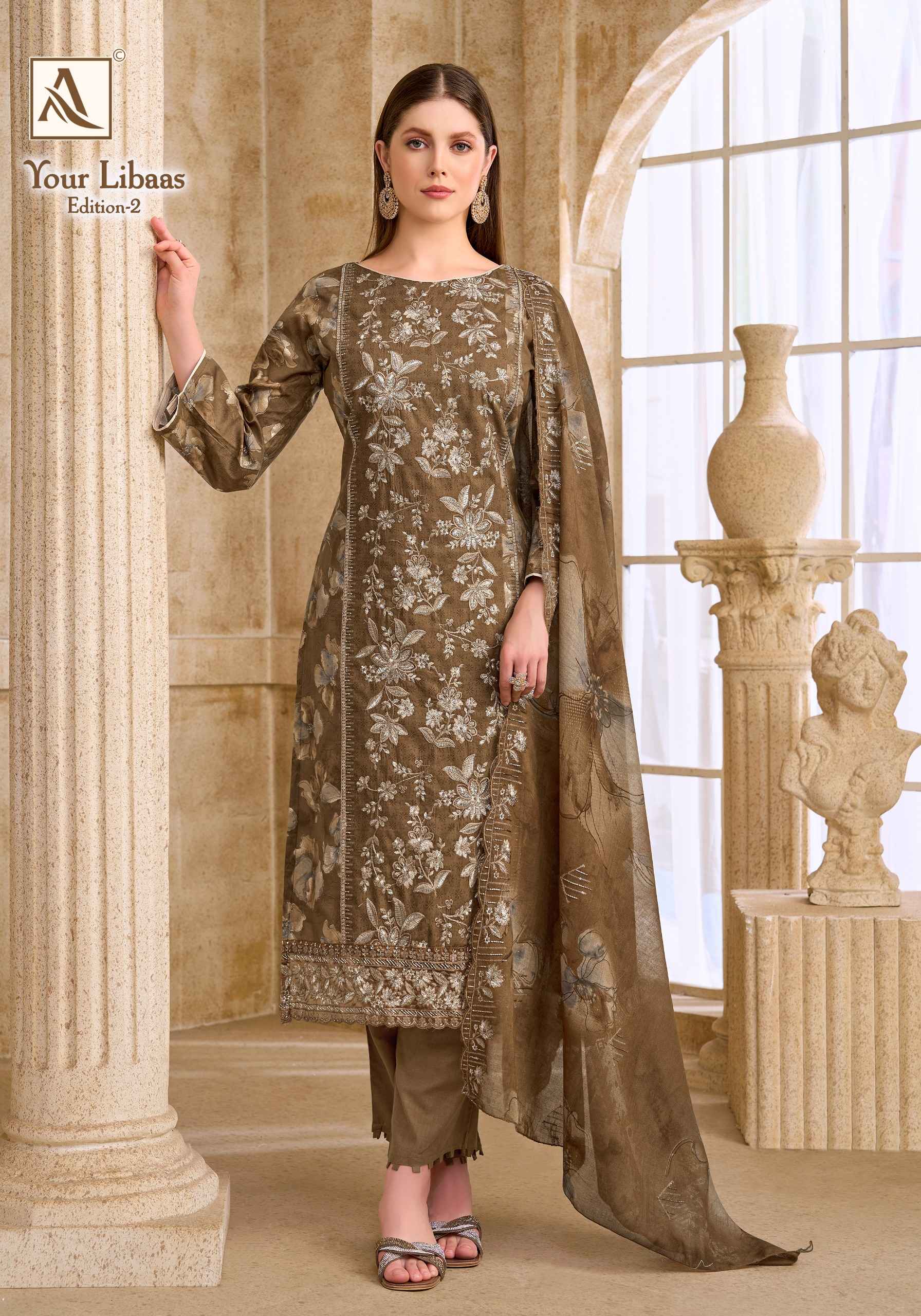 Alok Your Libaas Edition 2 Cambric Cotton Dress Material 6 pcs Catalogue