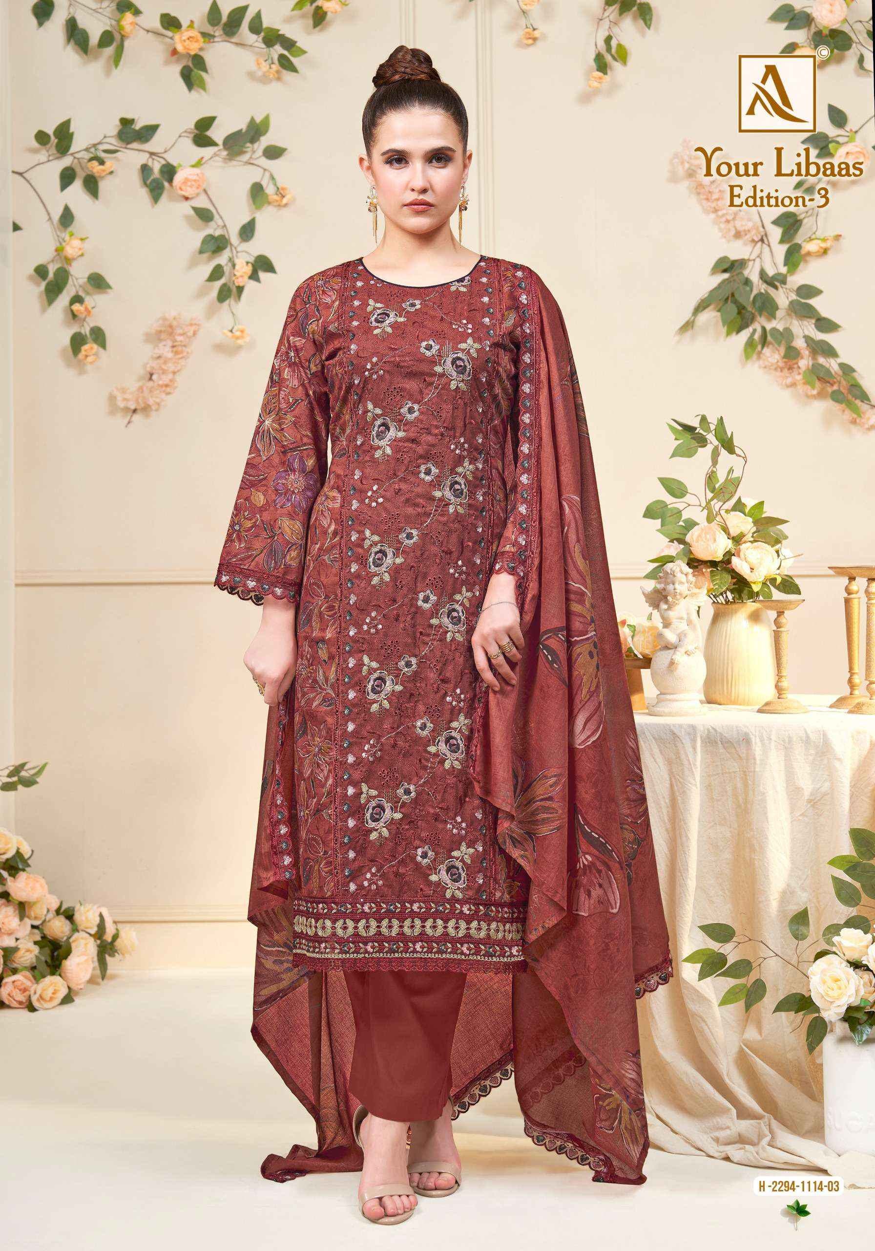 Alok Your Libaas Edition 3 Cambric Cotton Dress Material 6 pcs Catalogue