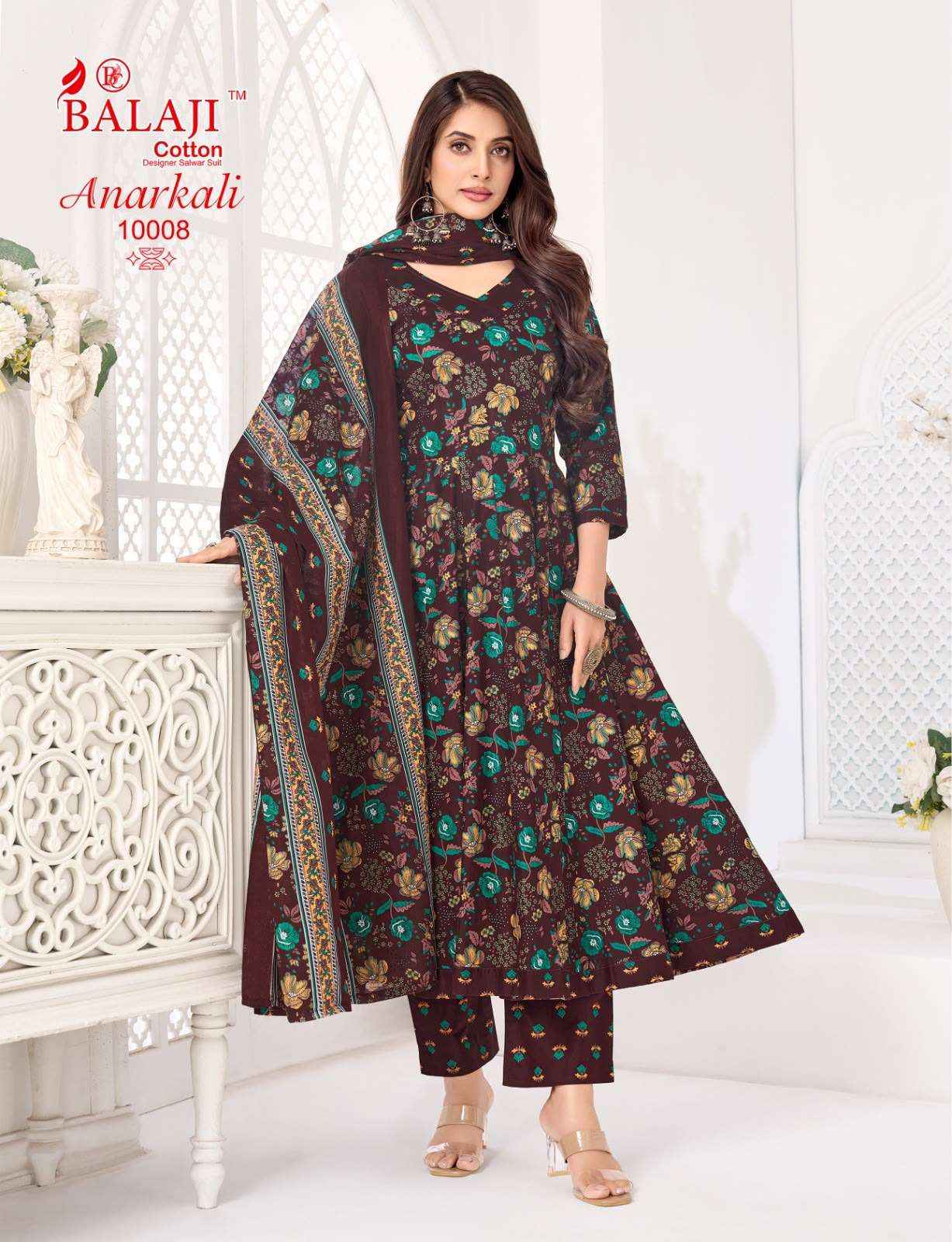 Balaji Anarkali Vol 10 Cotton Kurti Combo 8 pcs Catalogue