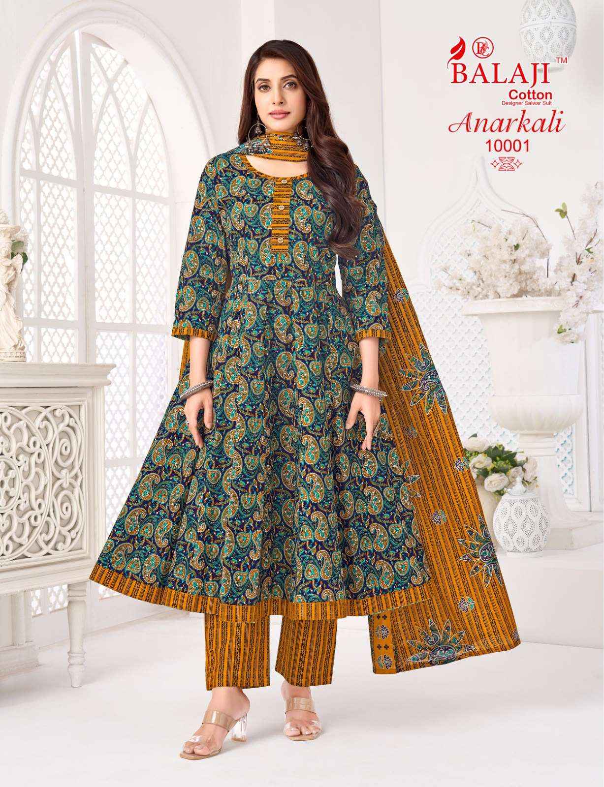 Balaji Anarkali Vol 10 Cotton Kurti Combo 8 pcs Catalogue