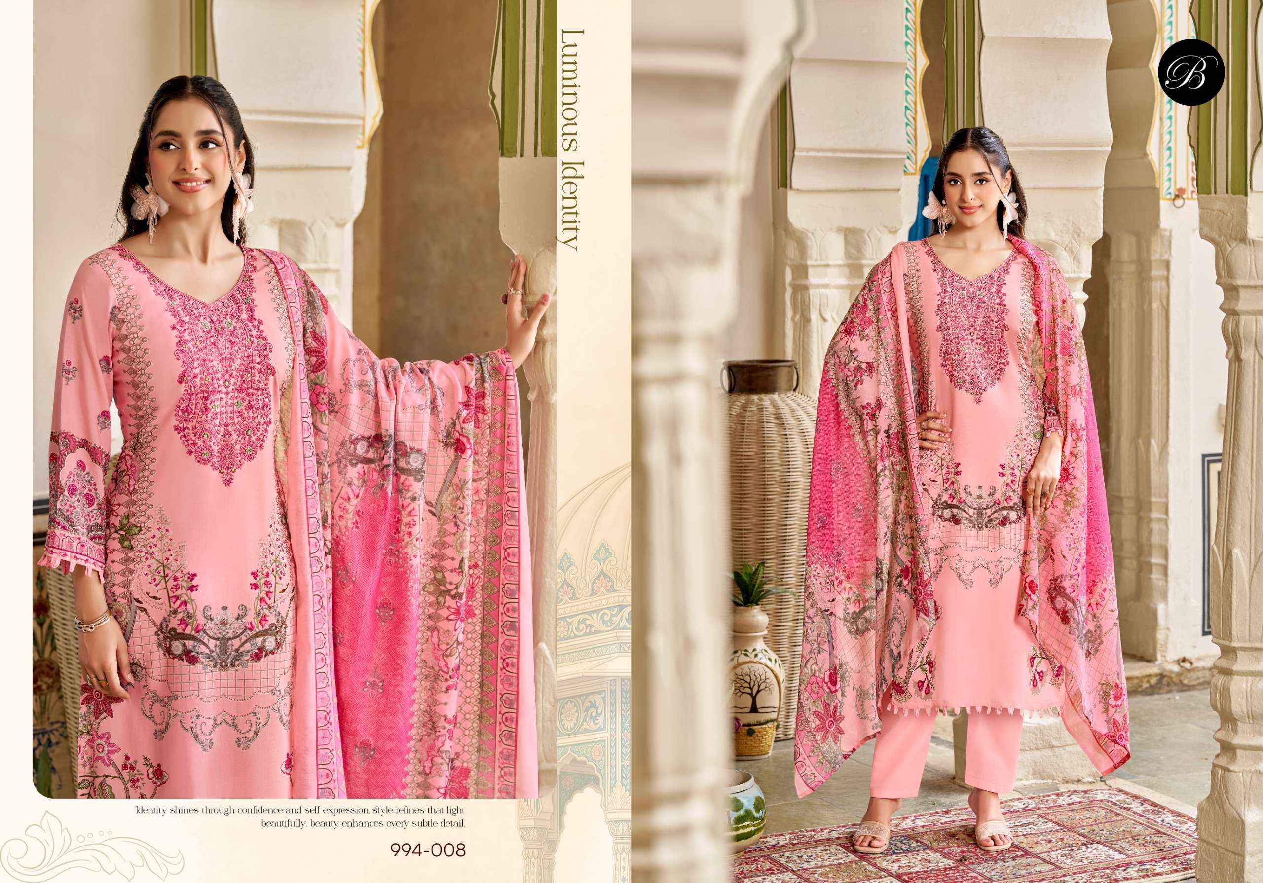 Belliza Riwayat Vol 19 Viscose Rayon Dress Material 8 pcs Catalogue