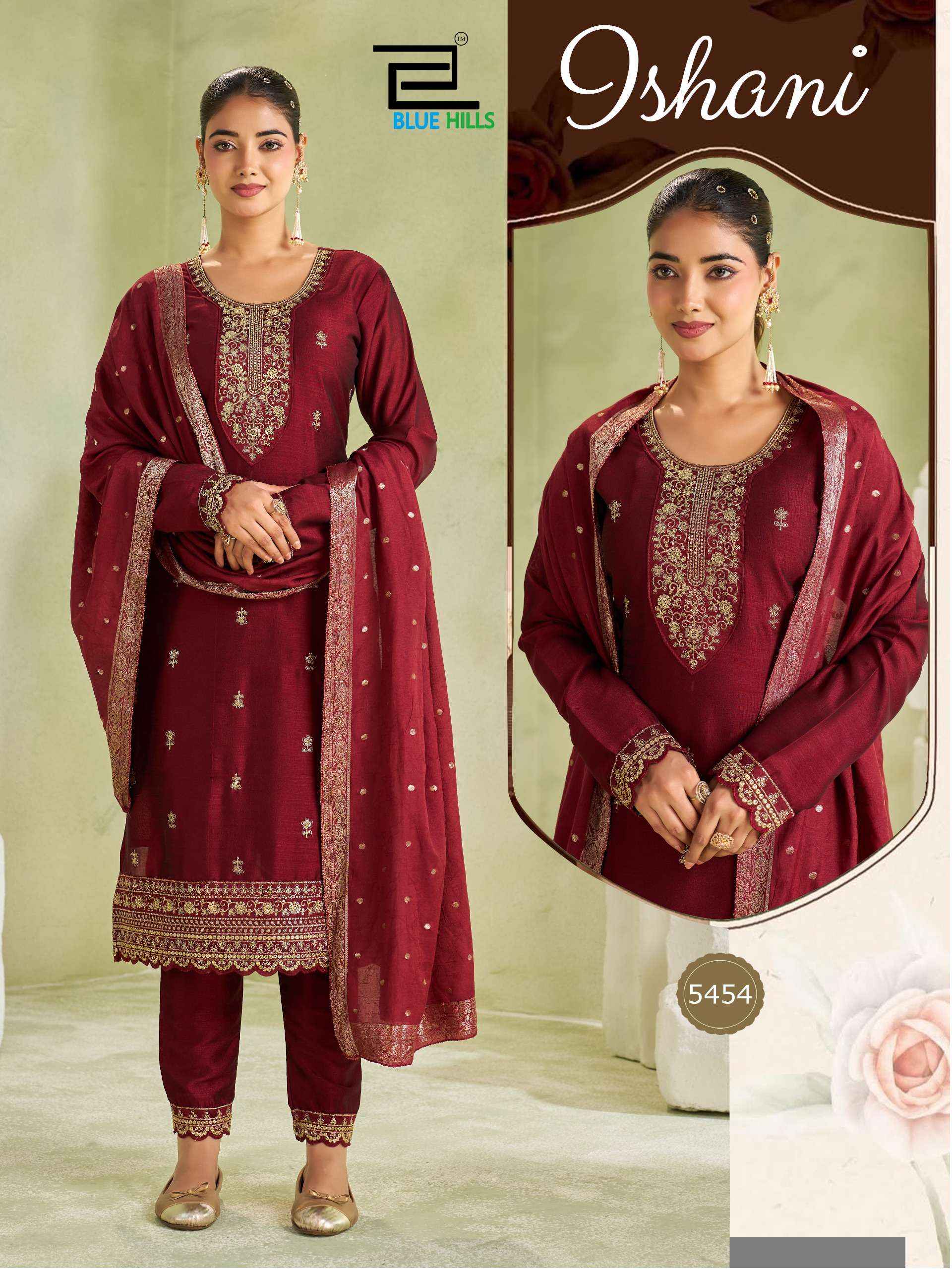 Blue Hills Ishani Vichitra Silk Kurti Combo 4 pcs Catalogue