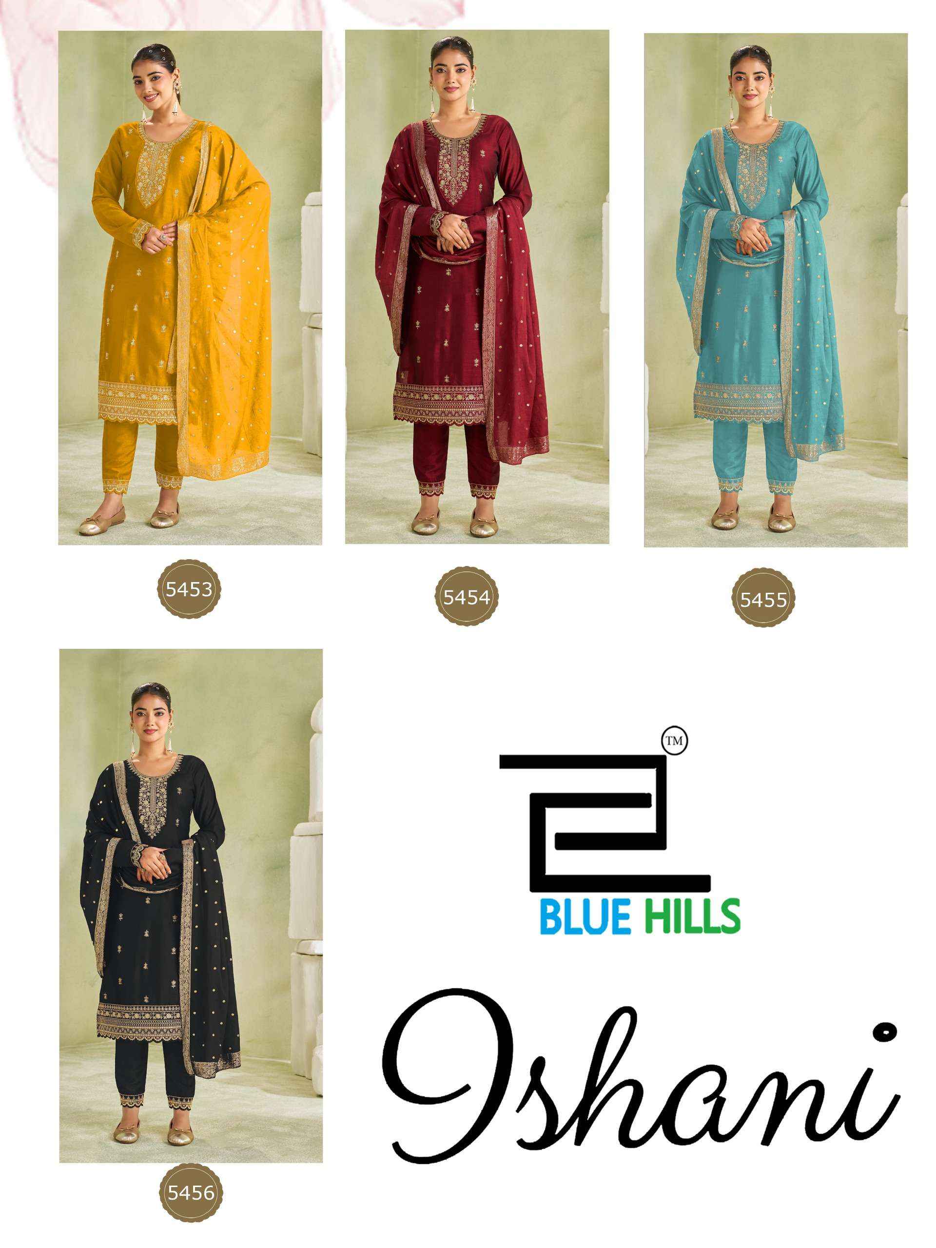 Blue Hills Ishani Vichitra Silk Kurti Combo 4 pcs Catalogue