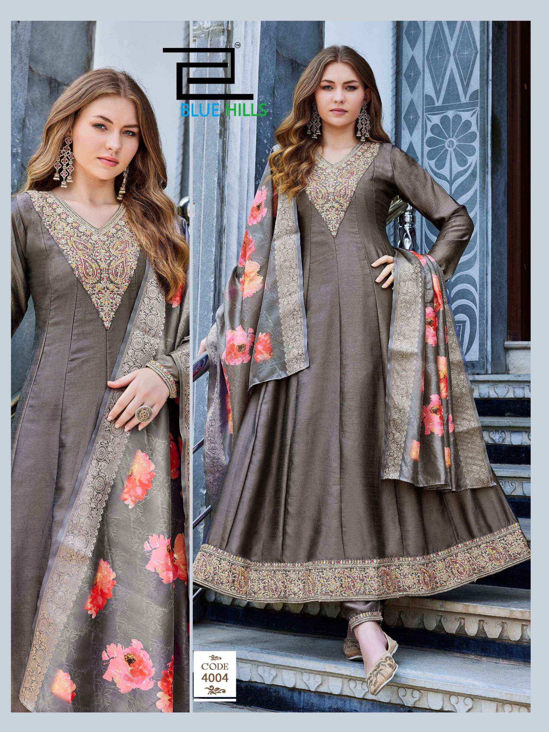Blue Hills Parineeti Vichitra Silk Kurti Combo 4 pcs Catalogue