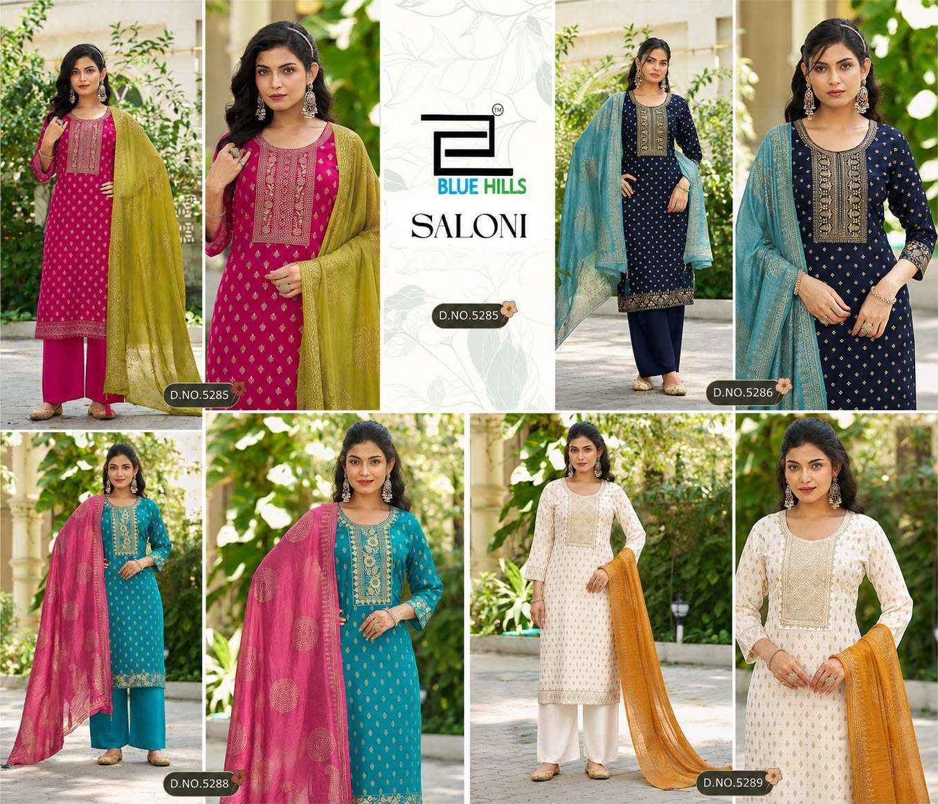 Blue Hills Saloni Nx Rayon Kurti Combo 4 pcs Catalogue