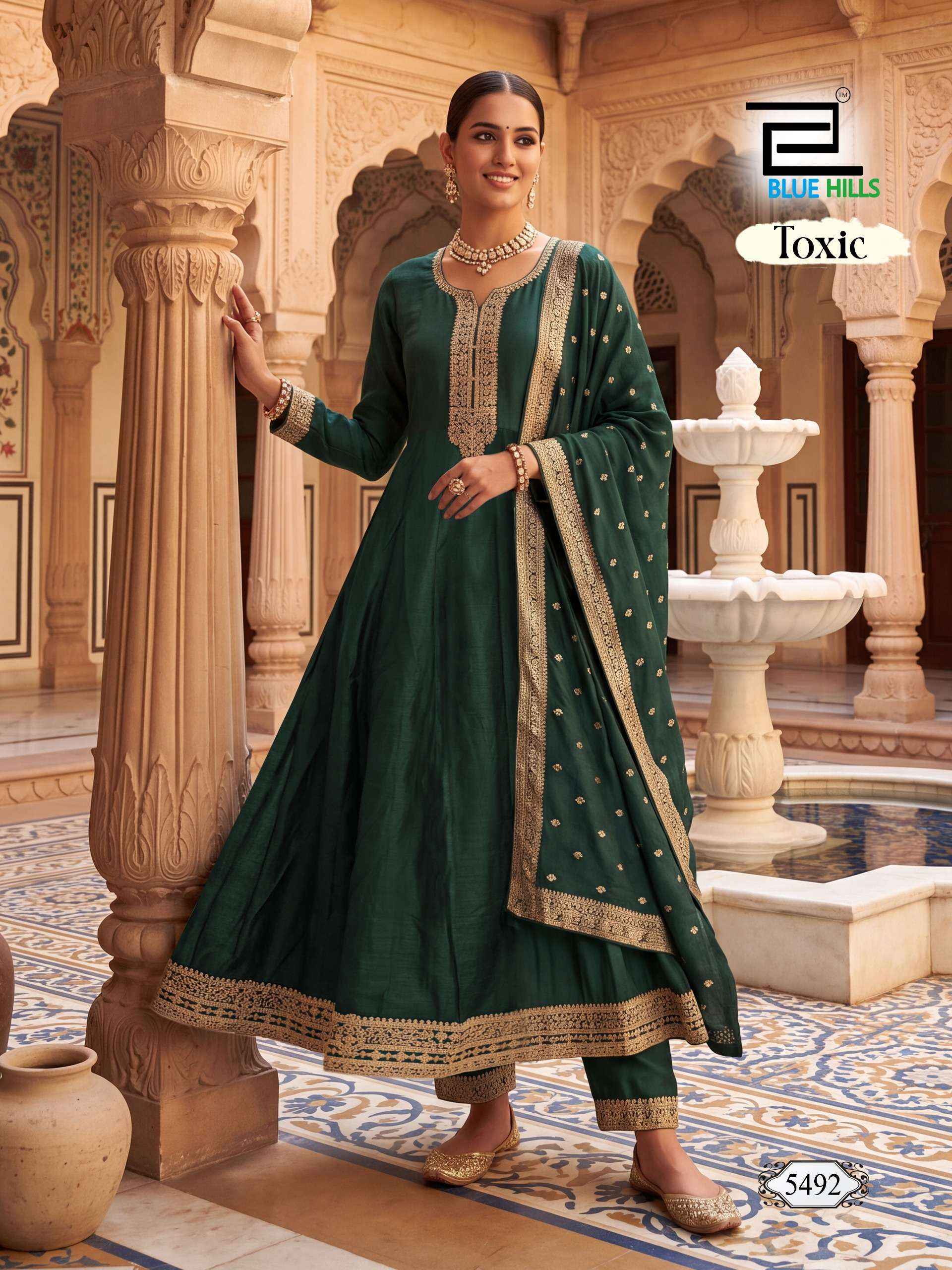 Blue Hills Toxic Silk Kurti Combo 4 pcs Catalogue