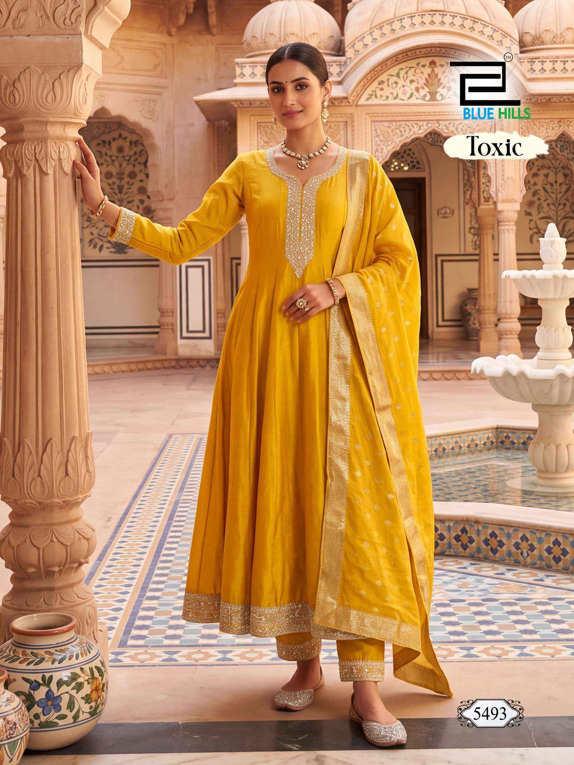 Blue Hills Toxic Silk Kurti Combo 4 pcs Catalogue