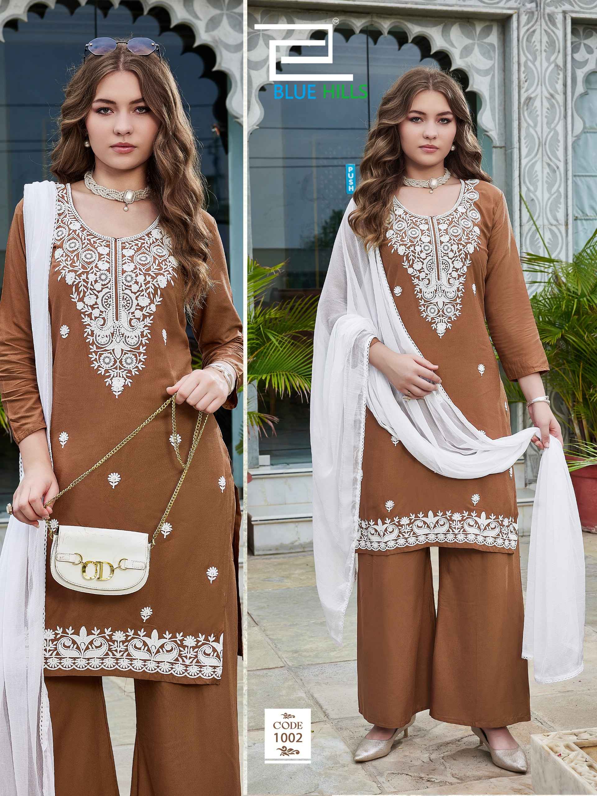 Blue Hills Ziva Vol 3 Rayon Kurti Combo 4 pcs Catalogue