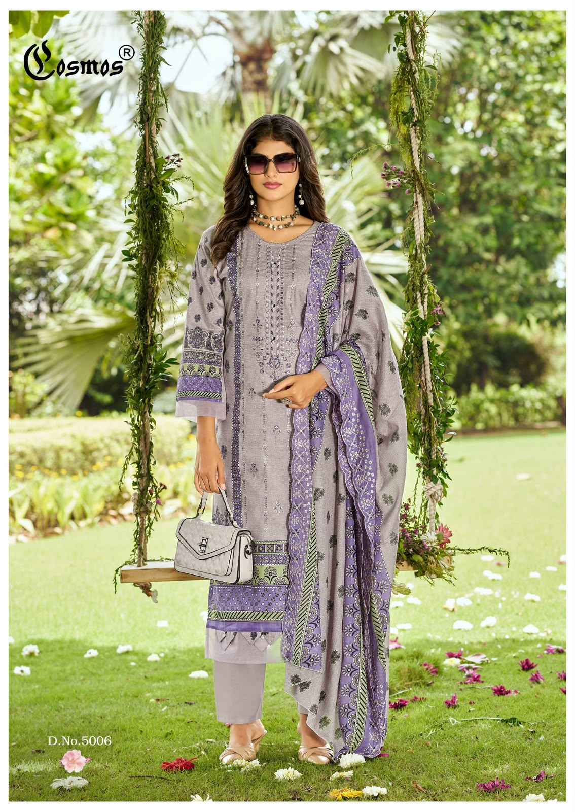 Cosmos Bin Saeed Vol 5 Cotton Dress Material 8 pcs Catalogue