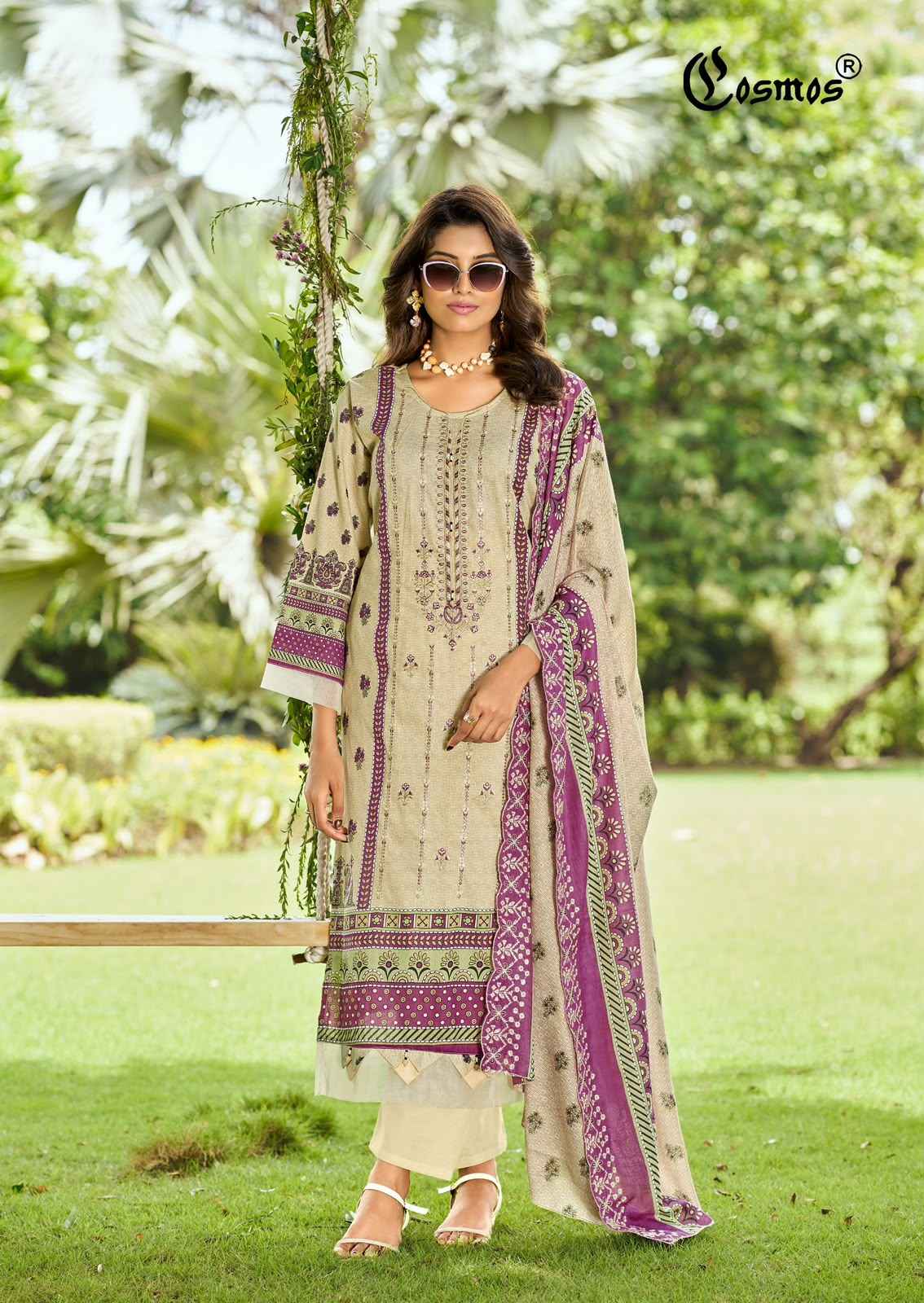 Cosmos Bin Saeed Vol 5 Cotton Dress Material 8 pcs Catalogue