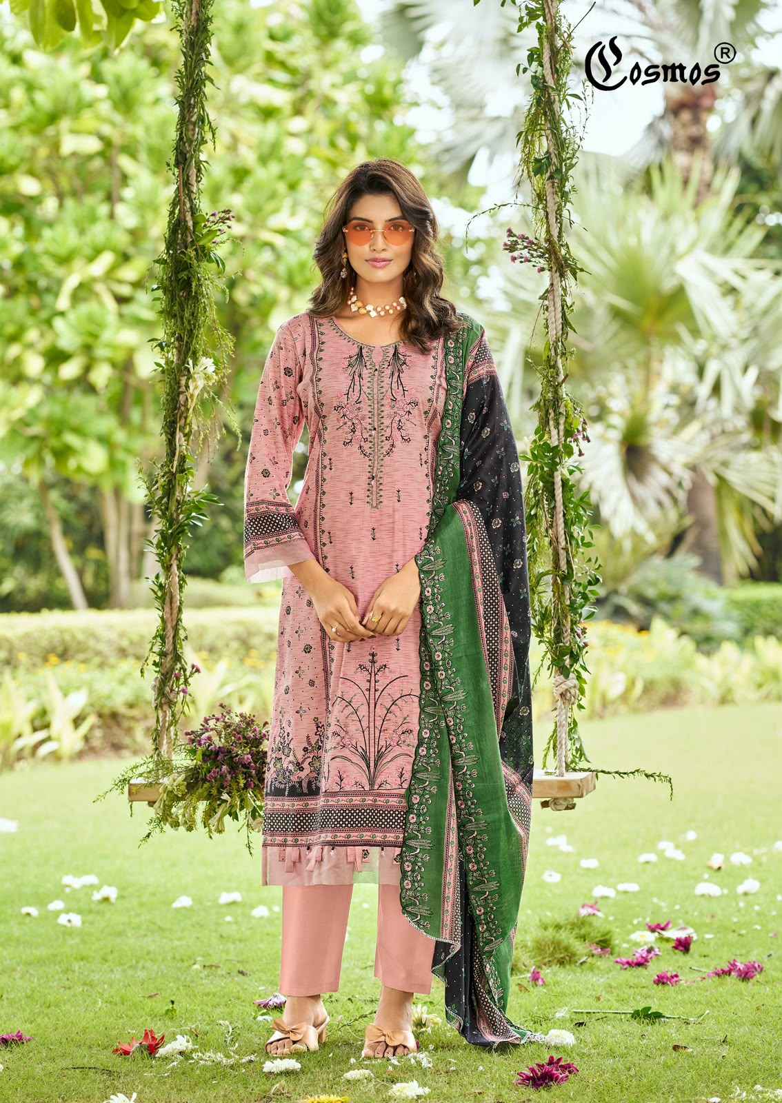 Cosmos Bin Saeed Vol 5 Cotton Dress Material 8 pcs Catalogue